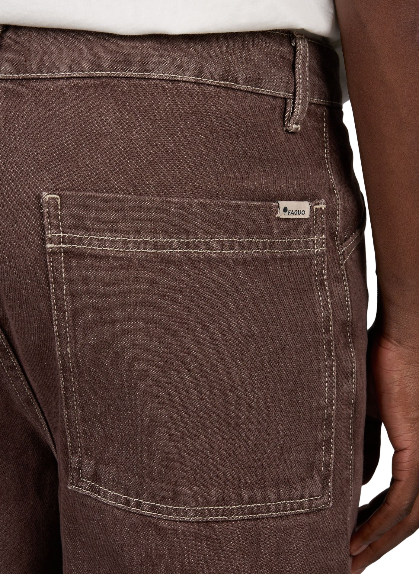 Cotton jeans FAGUO Brown