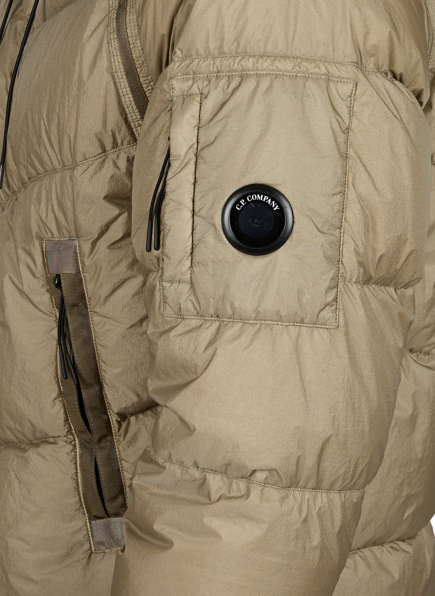 Kurze gesteppte Daunenjacke CP COMPANY Grau