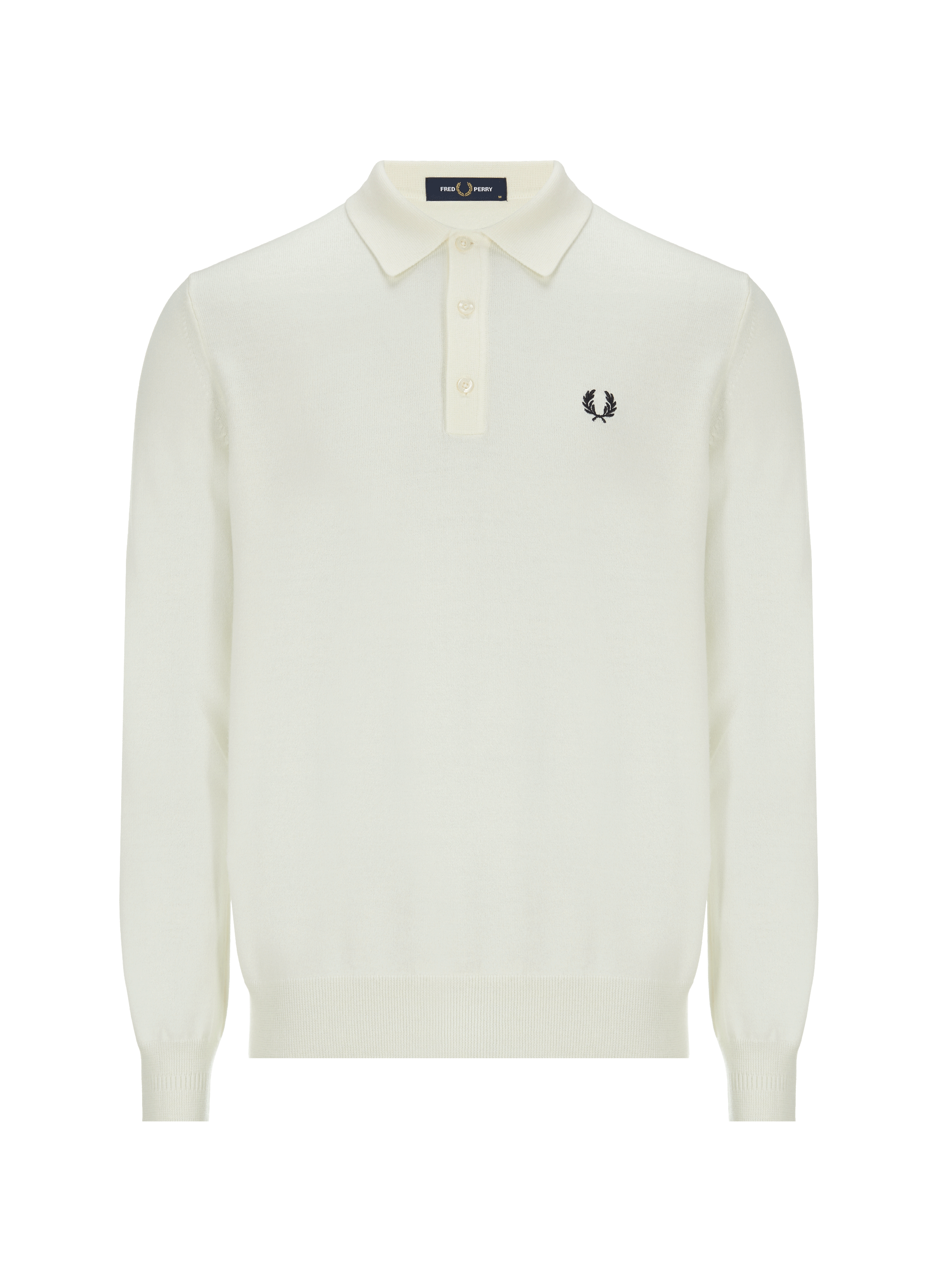 Polo manches longues en laine