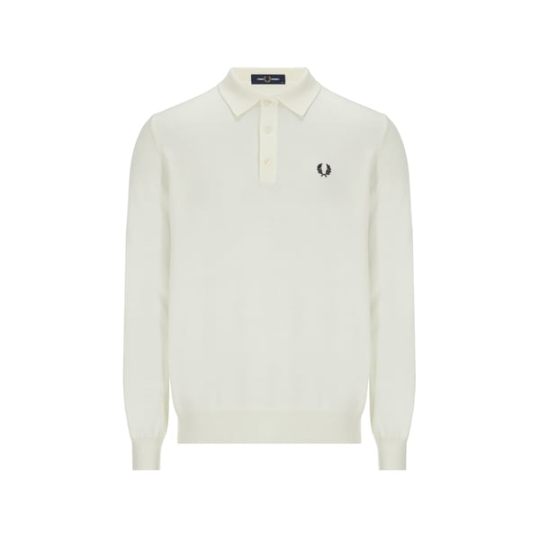 Polo manches longues en laine