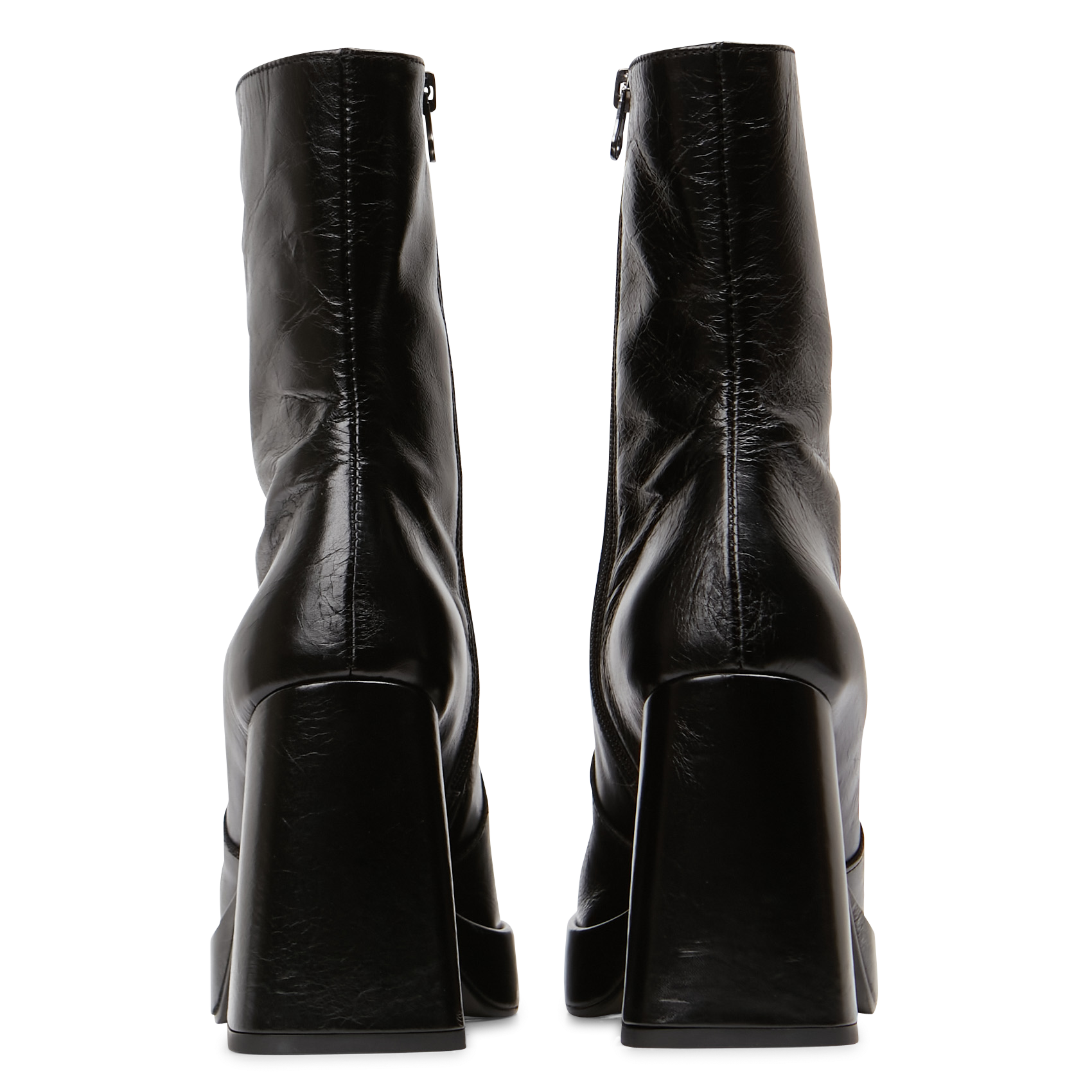 Bottines à talons en cuir vieilli ben JONAK Noir