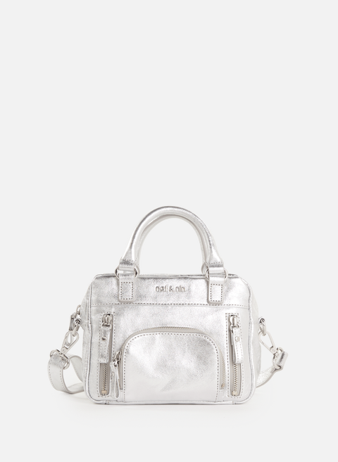Micro Macy leather handbag SilverNAT & NIN 