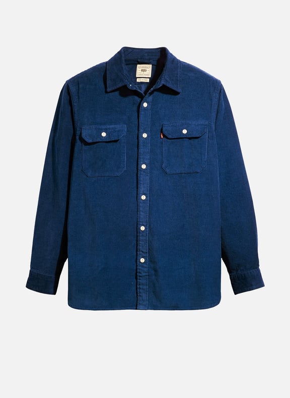 Chemise en velours c tel Bleu