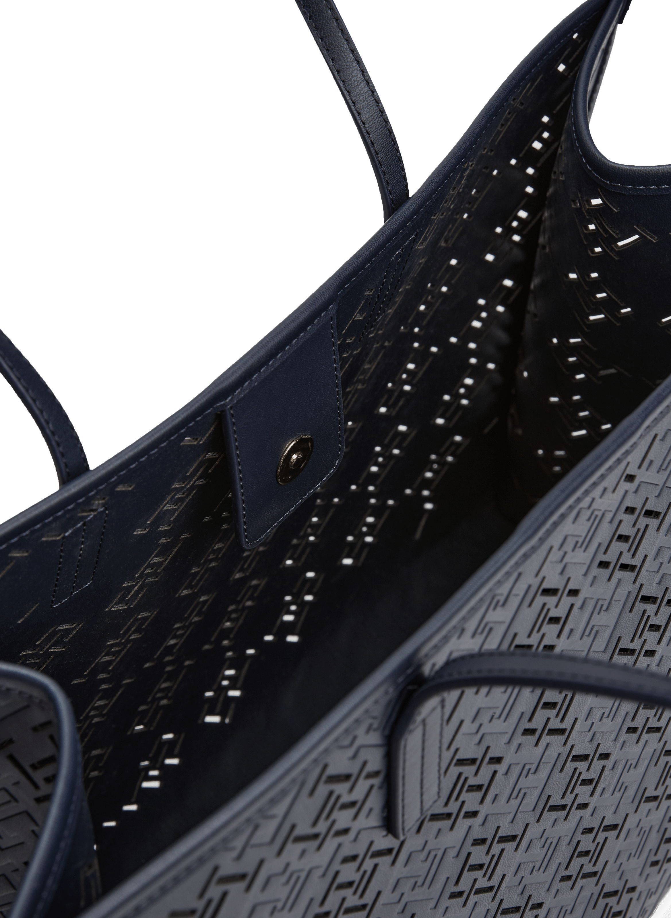 Sac cabas City à monogramme  TOMMY HILFIGER Bleu