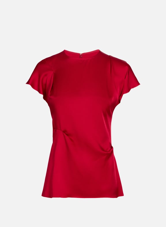 Fitted draped top Red by VICTORIA BECKHAM VICTORIA BECKHAM Fitted draped top Red