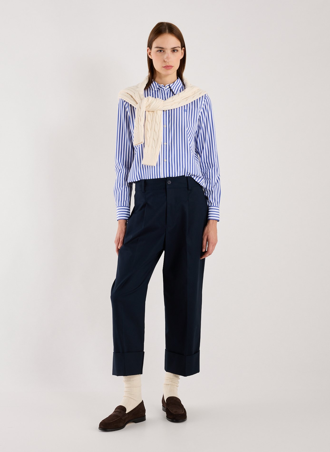 Cotton-blend jumper LAUREN Beige