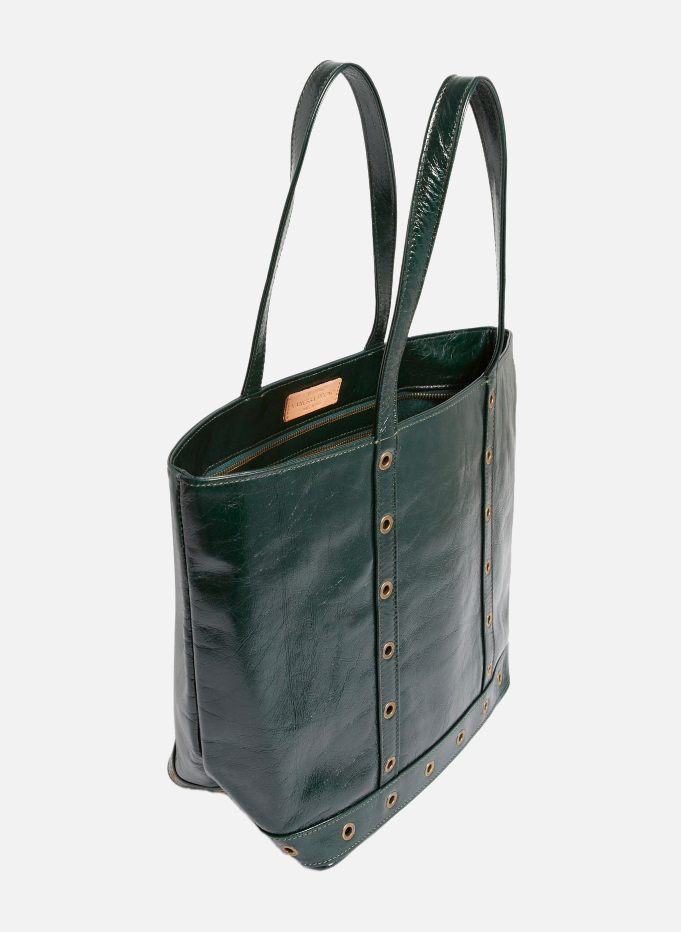 Cabas m en cuir VANESSA BRUNO Vert