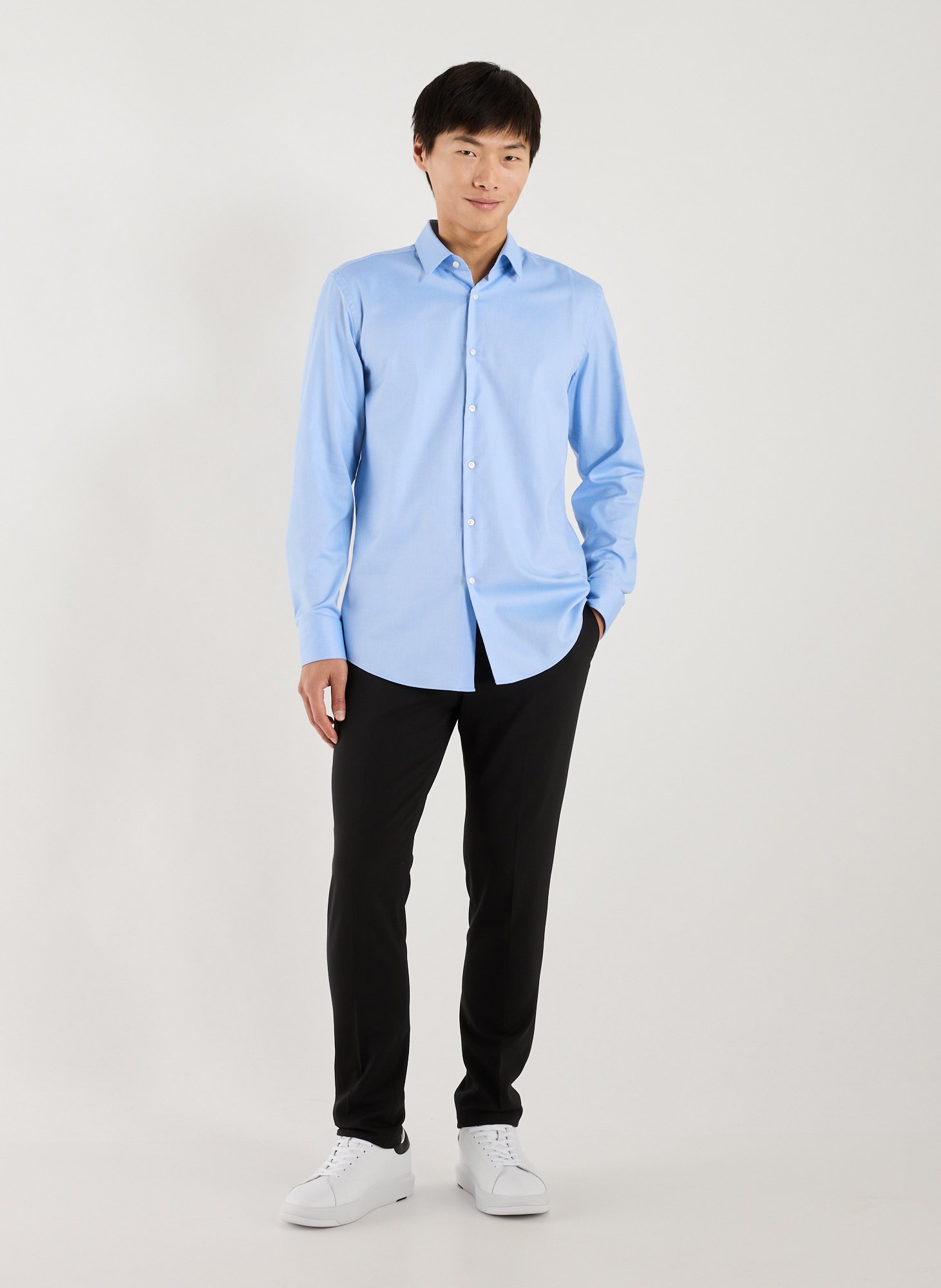 Chemise slim  BOSS Bleu