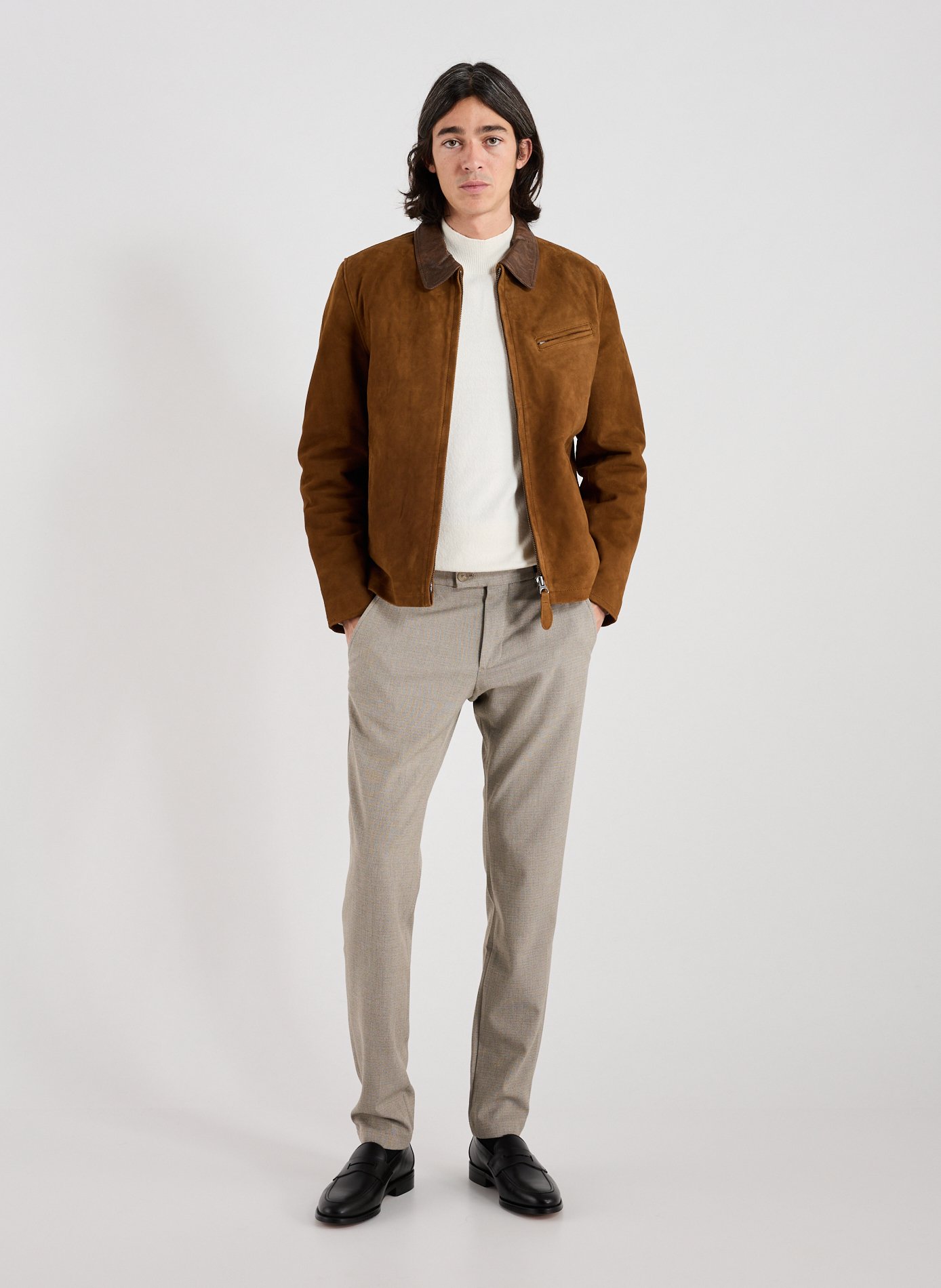 Classic leather jacket SCHOTT Red