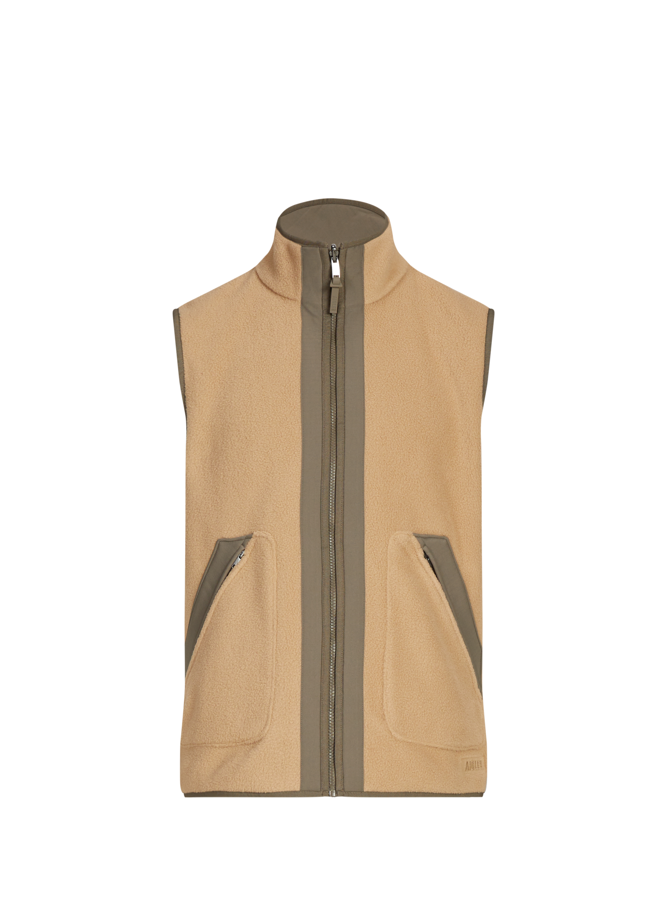 AIGLE Veste sans manches sherpa réversible T-KIT Brown