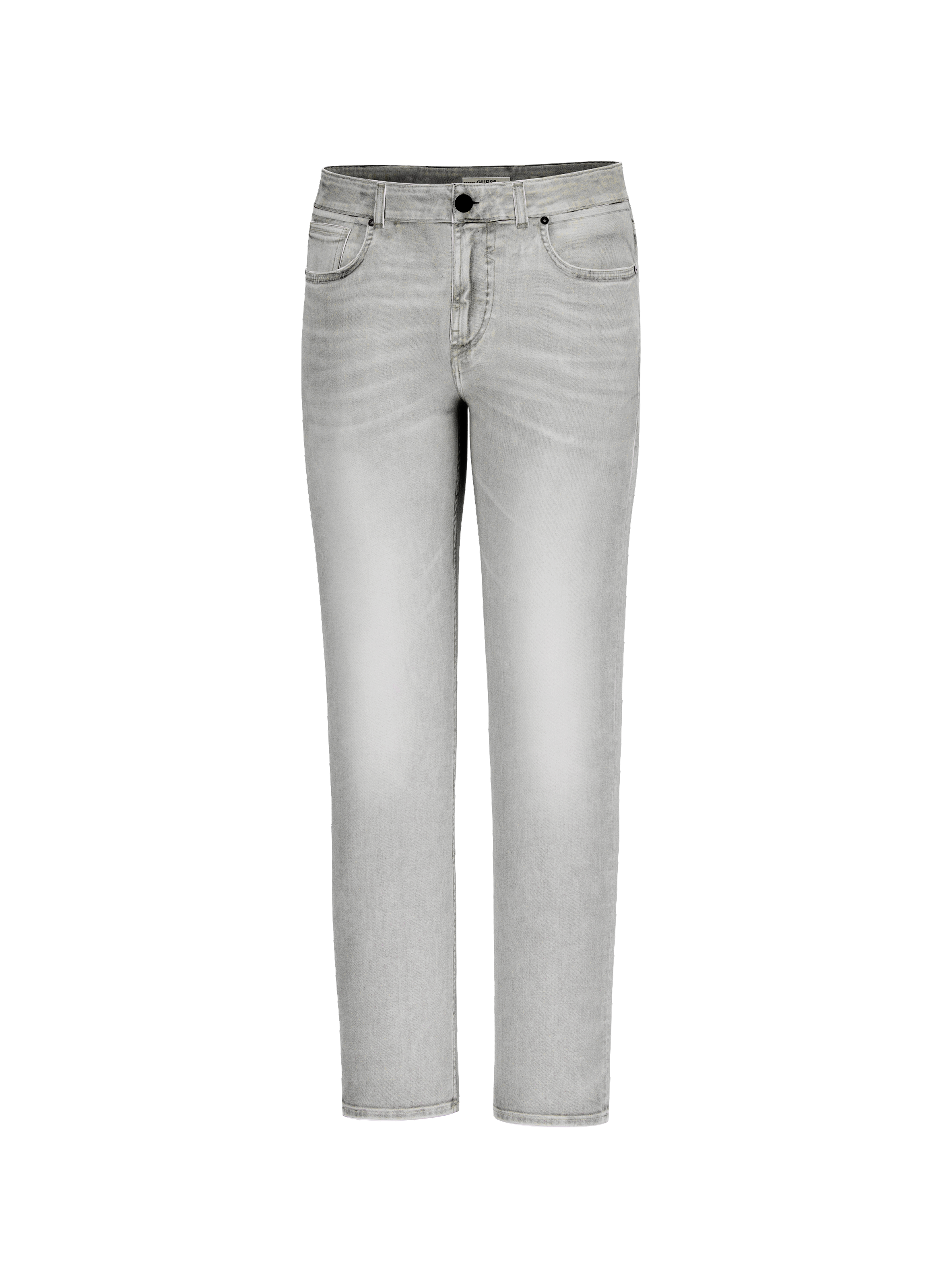 Jean droit en coton mélangé GUESS Gris