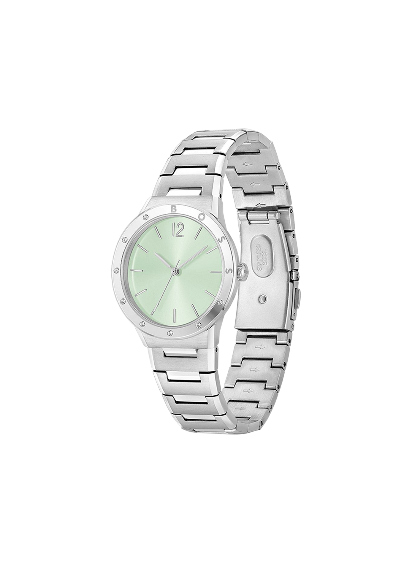 Quartz steel watch BOSS Silver