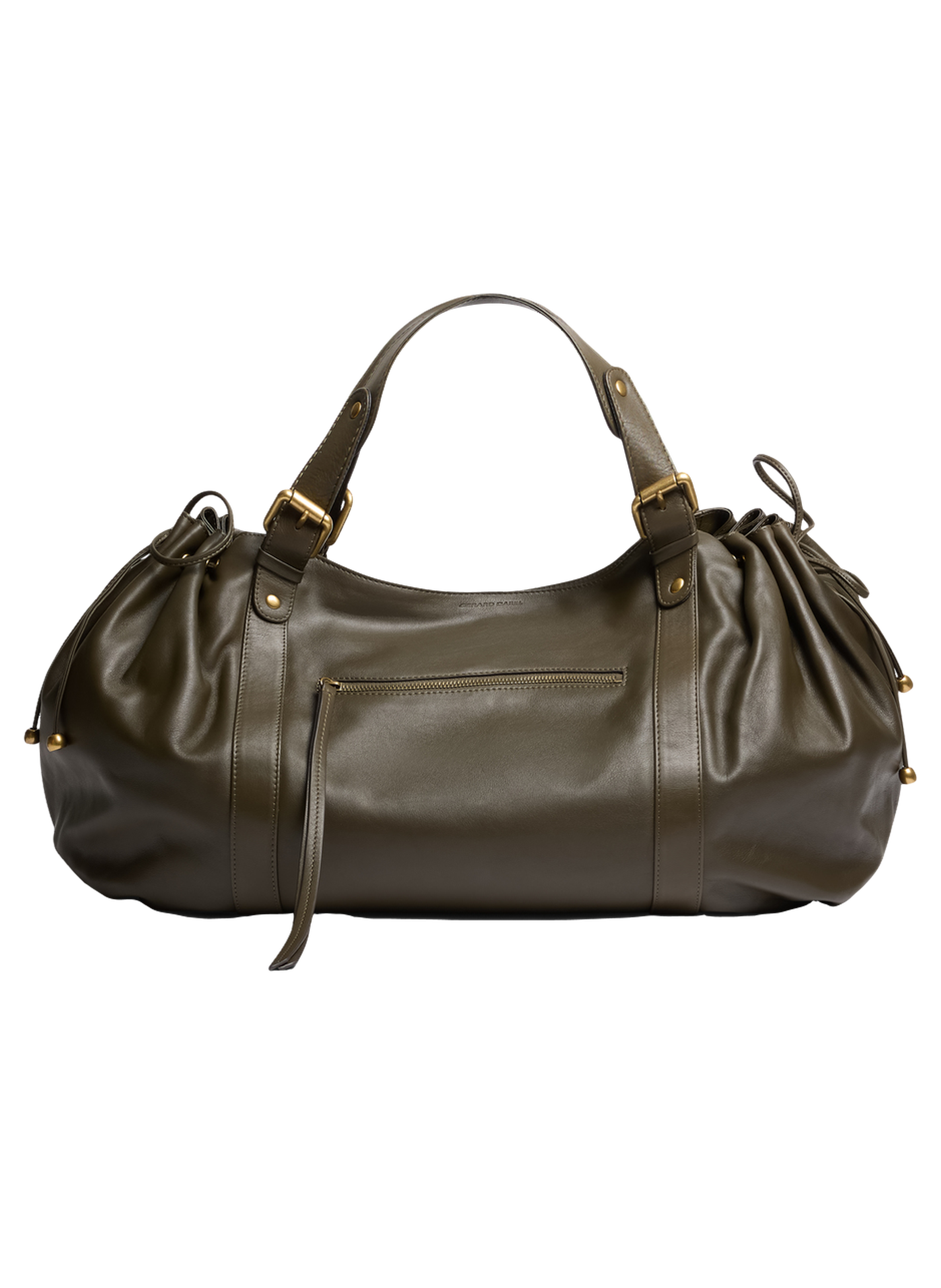 Sac de voyage en cuir - 72h GERARD DAREL Kaki