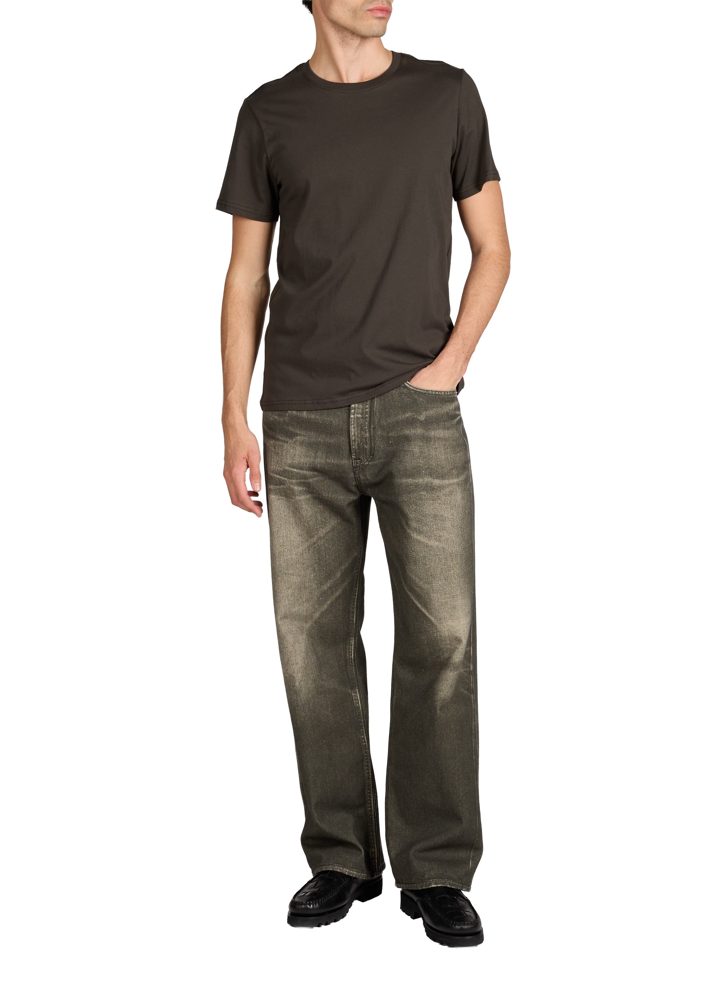 T-shirt Percy en coton NN.07 Kaki