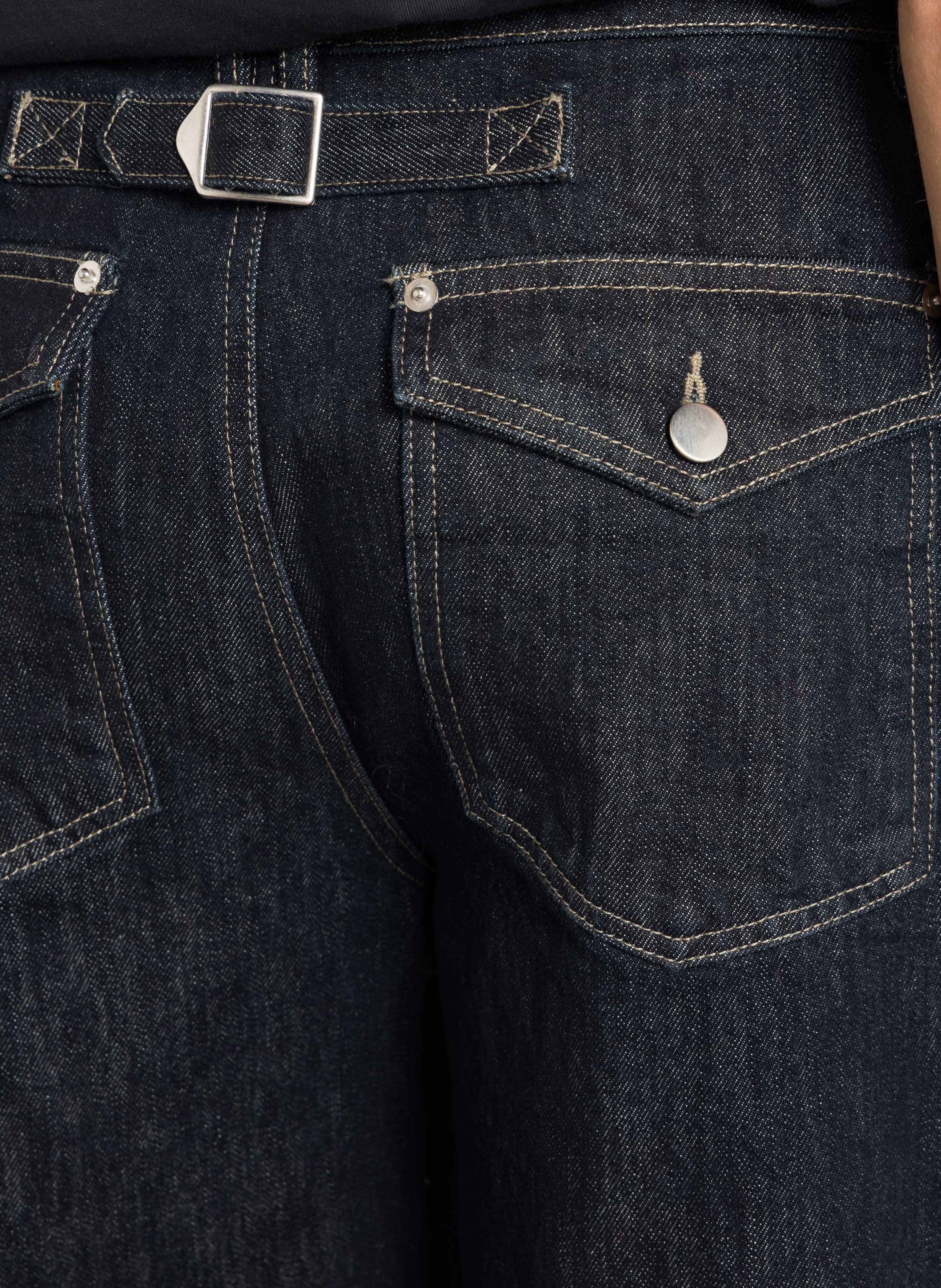 Jean large en coton bio mélangé hunter SOEUR Bleu