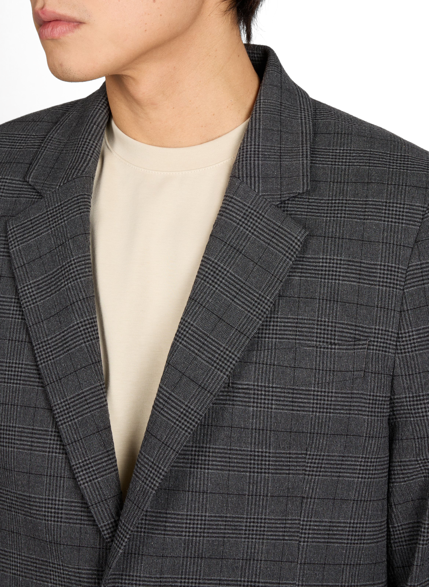 Checked cotton blend blazer PAUL SMITH Black