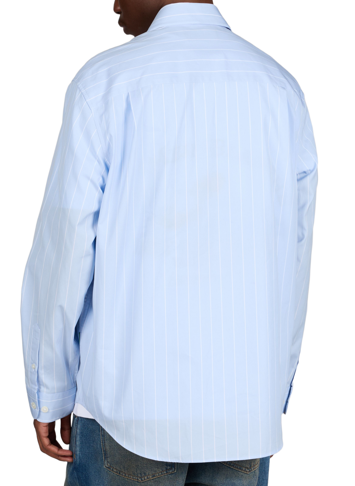 Chemise col classique à rayures en coton ANNARR Bleu