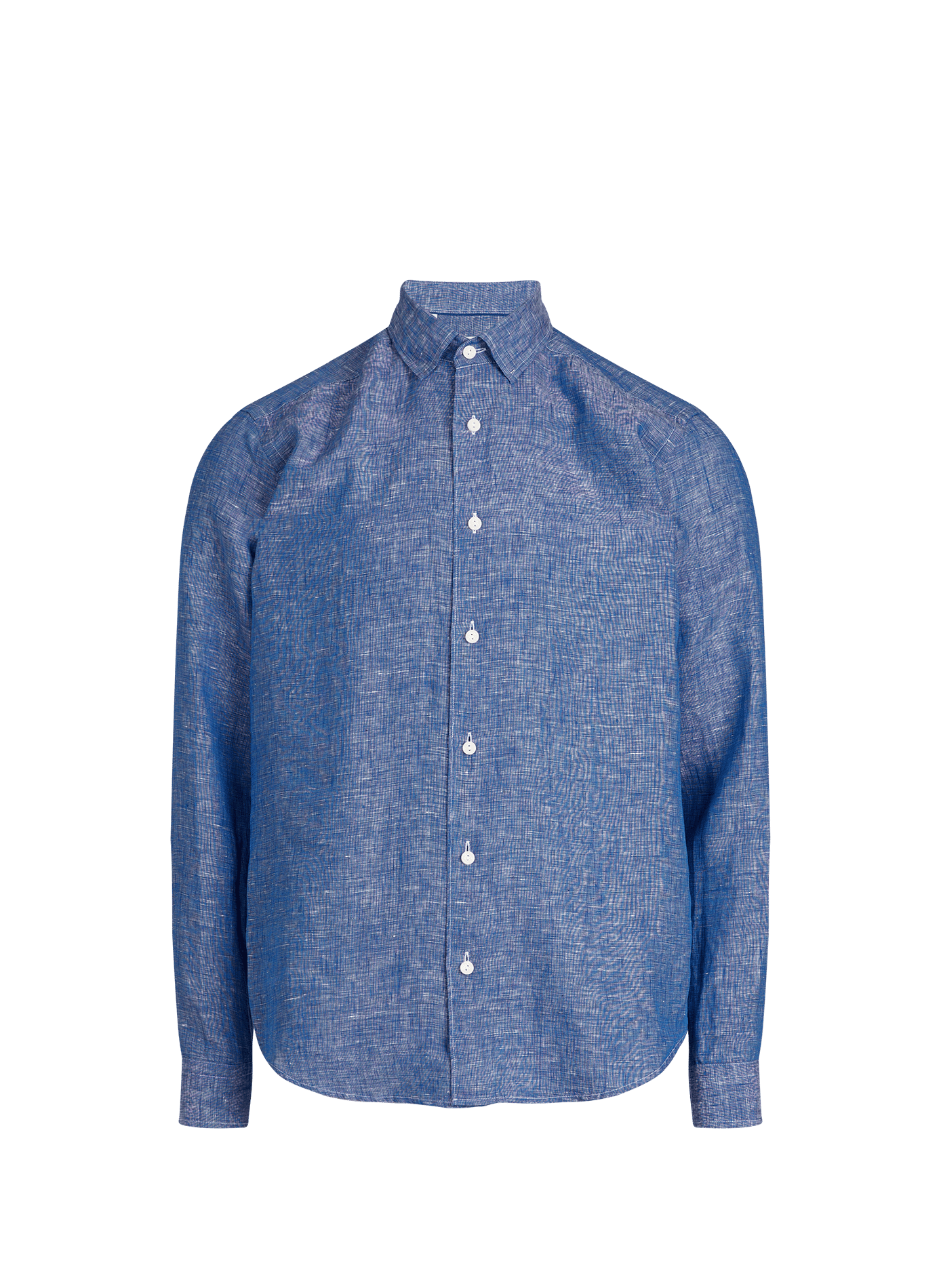 Straight linen shirt ETON Blue