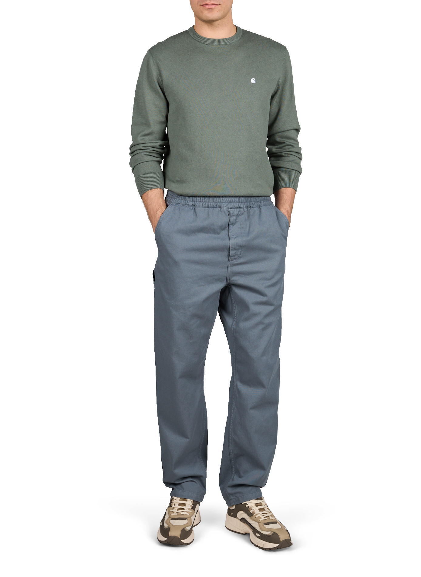 Flint Pant cotton trousers Blue