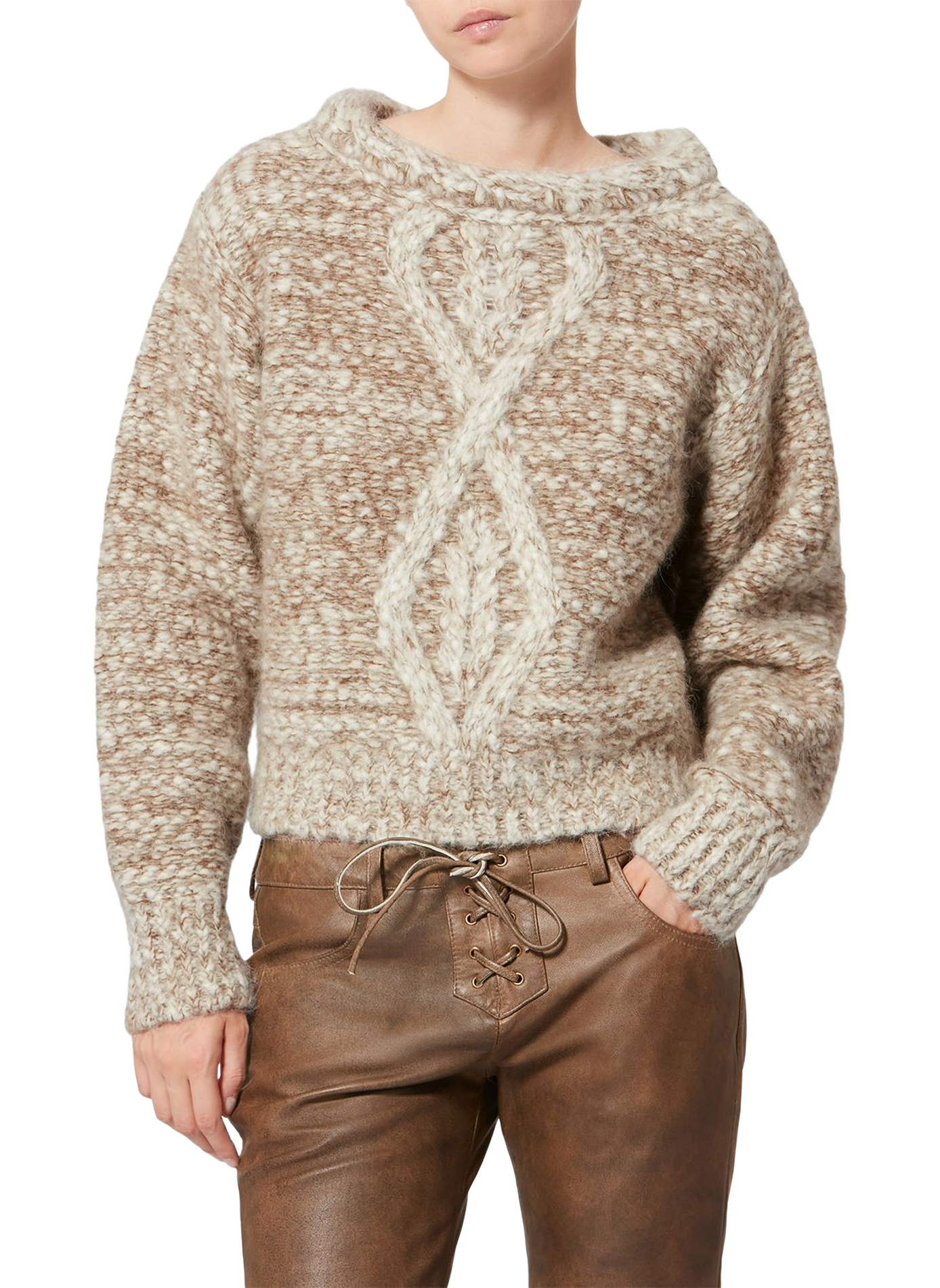 Dorota alpaca and mohair sweater ISABEL MARANT Brown