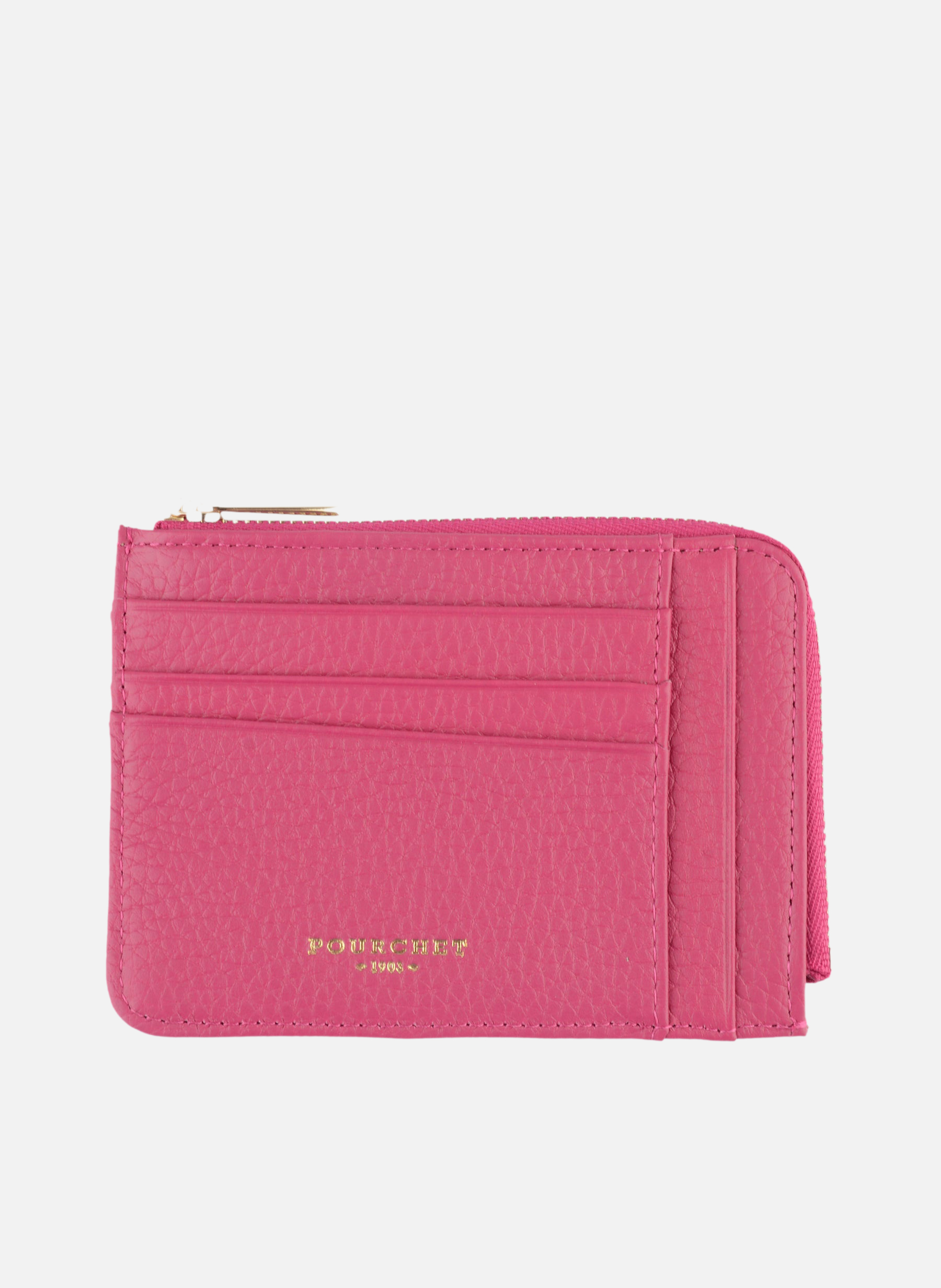 Club | porte-monnaie & porte-cartes en cuir de vachette  Fuschia