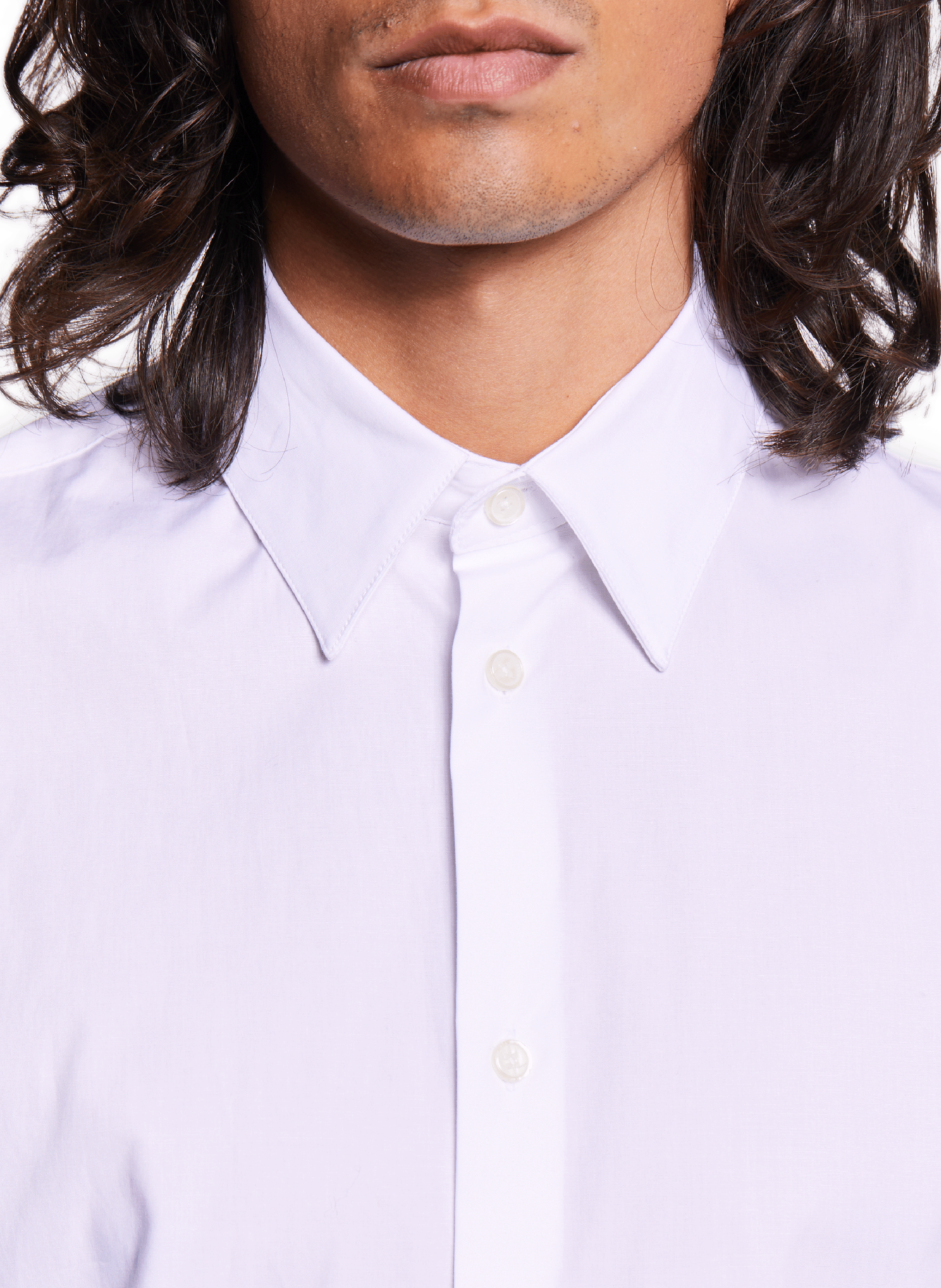 Chemise slim en coton  AU PRINTEMPS PARIS Blanc