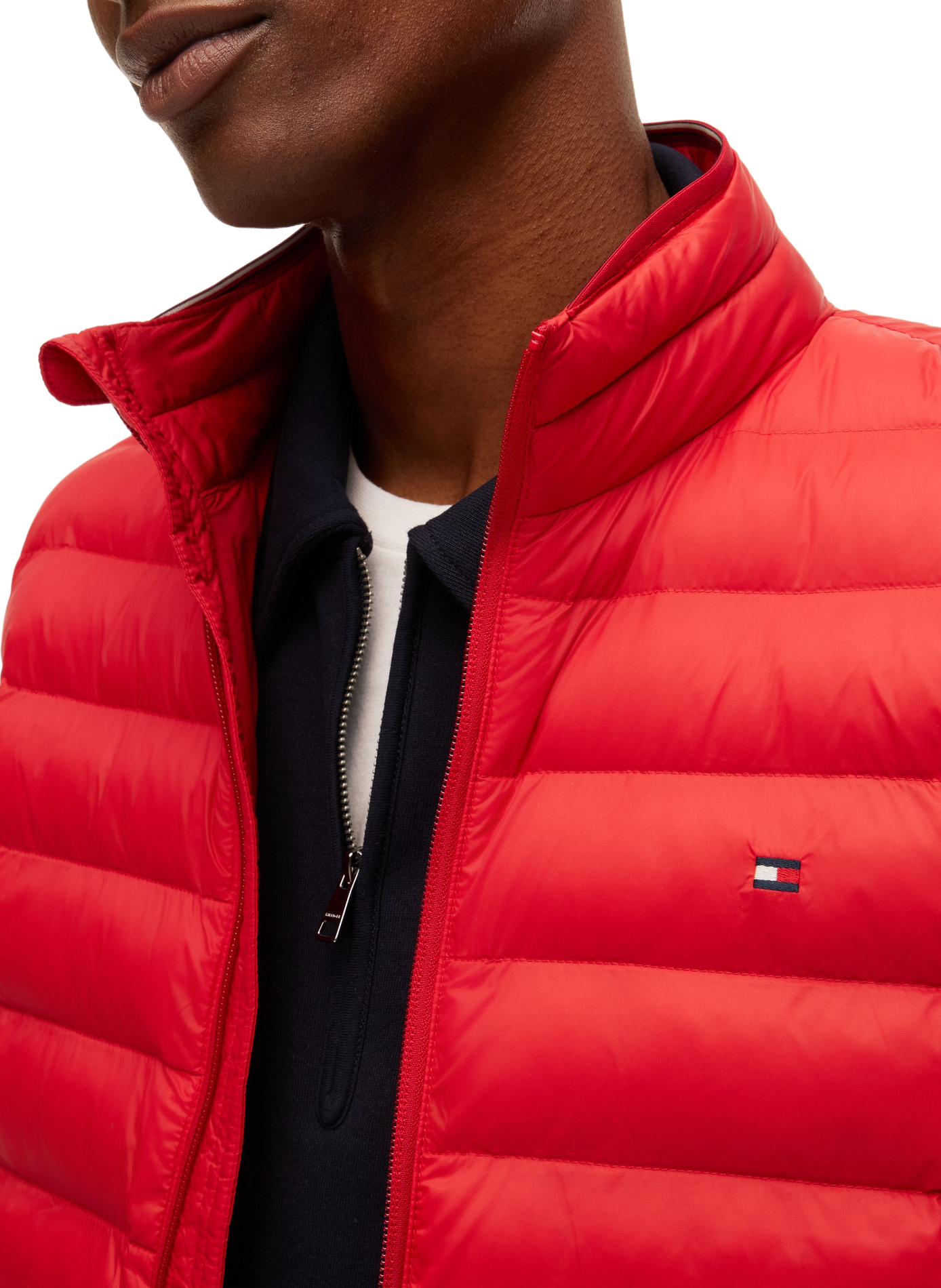 Compressibele waterafstotende bodywarmer TOMMY HILFIGER Rood