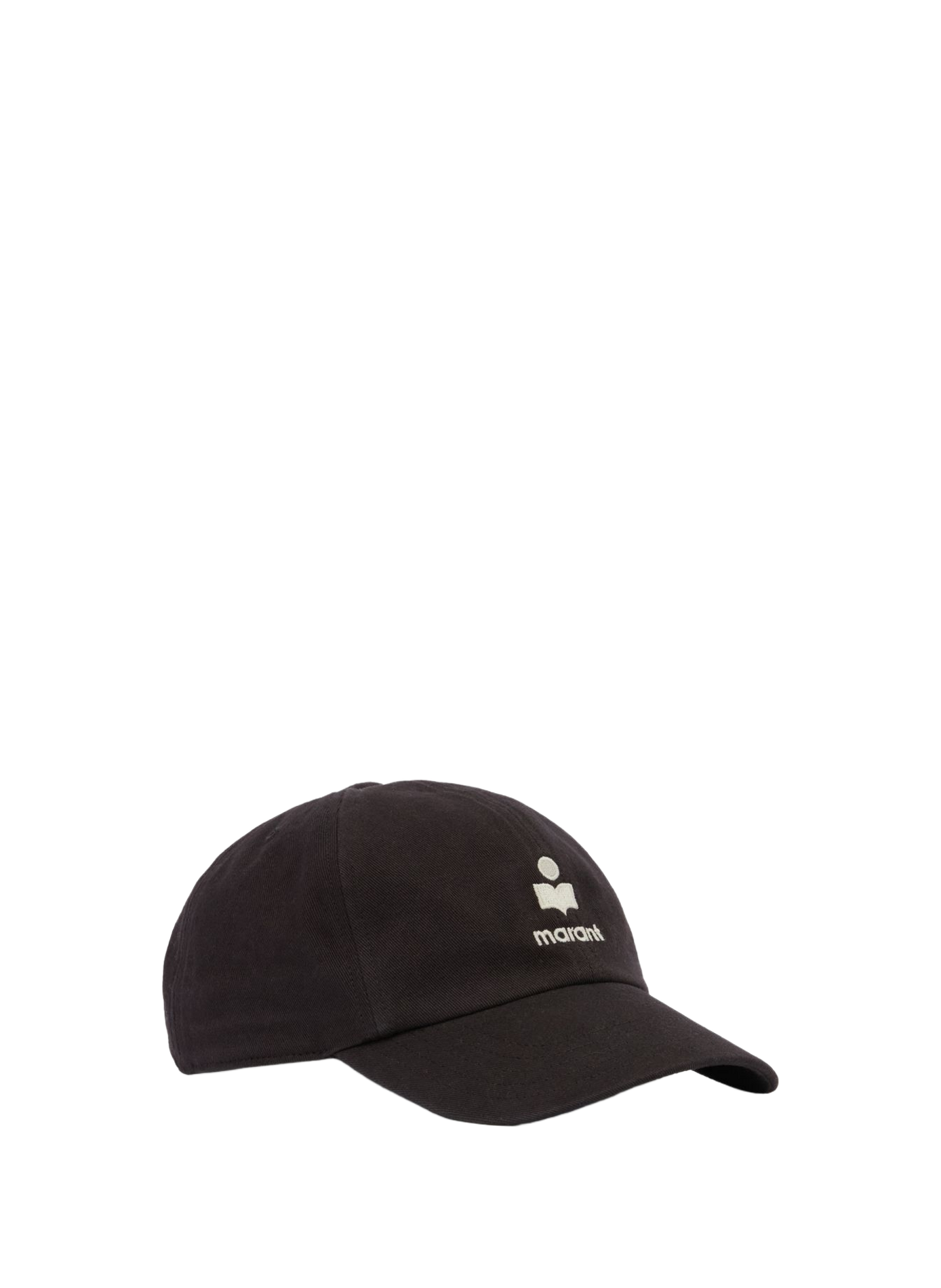 Baseballkappe aus bestickter Baumwollcanvas ISABEL MARANT Schwarz