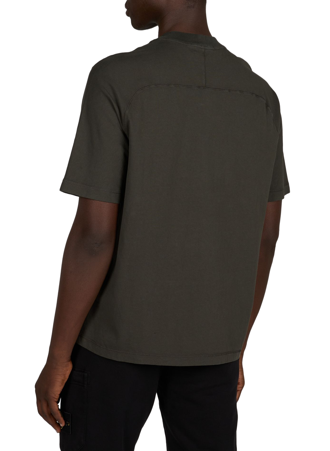 Rechte katoenen T-shirt STONE ISLAND Grijs