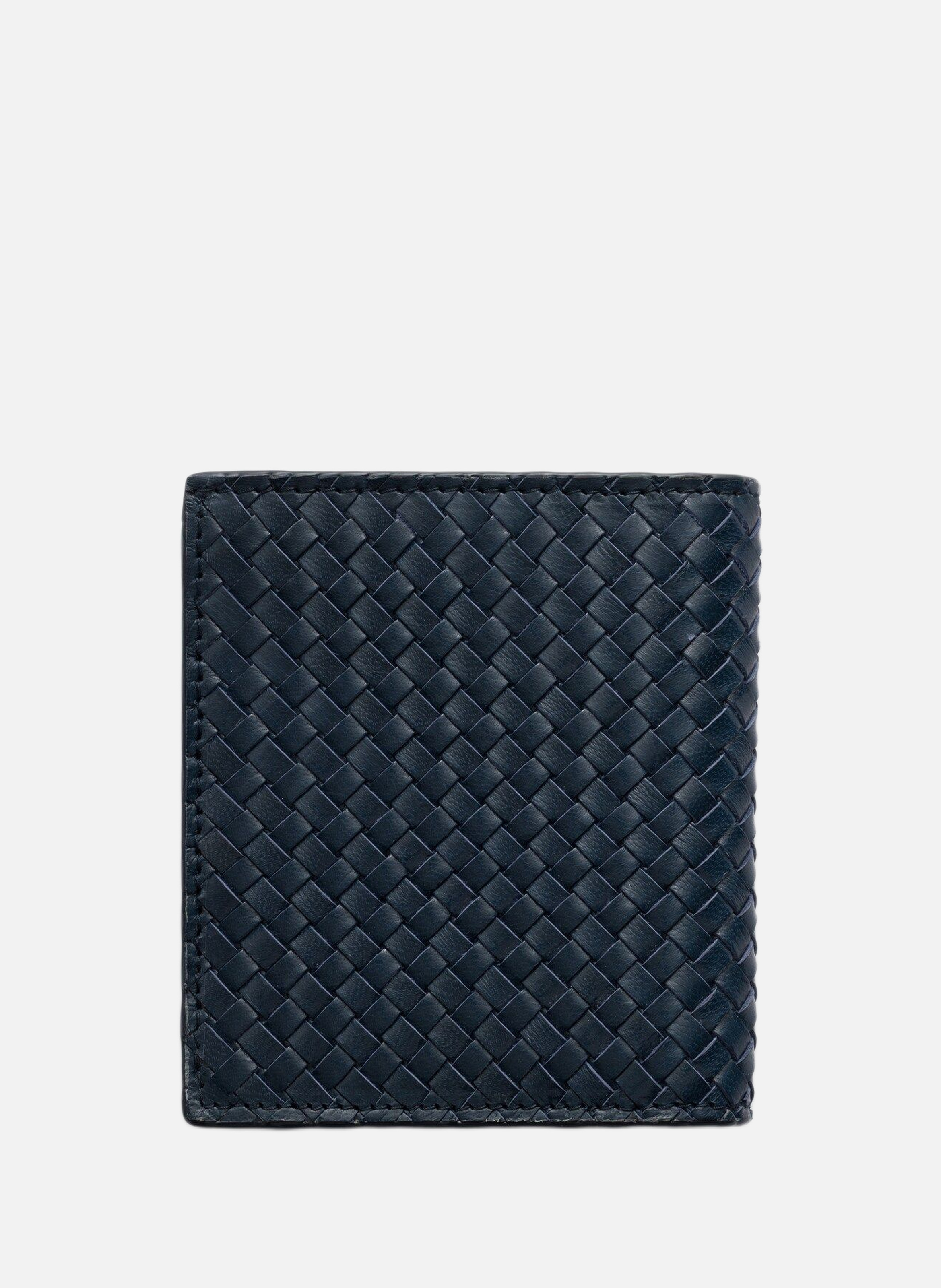 Portefeuille en cuir PRADA Bleu