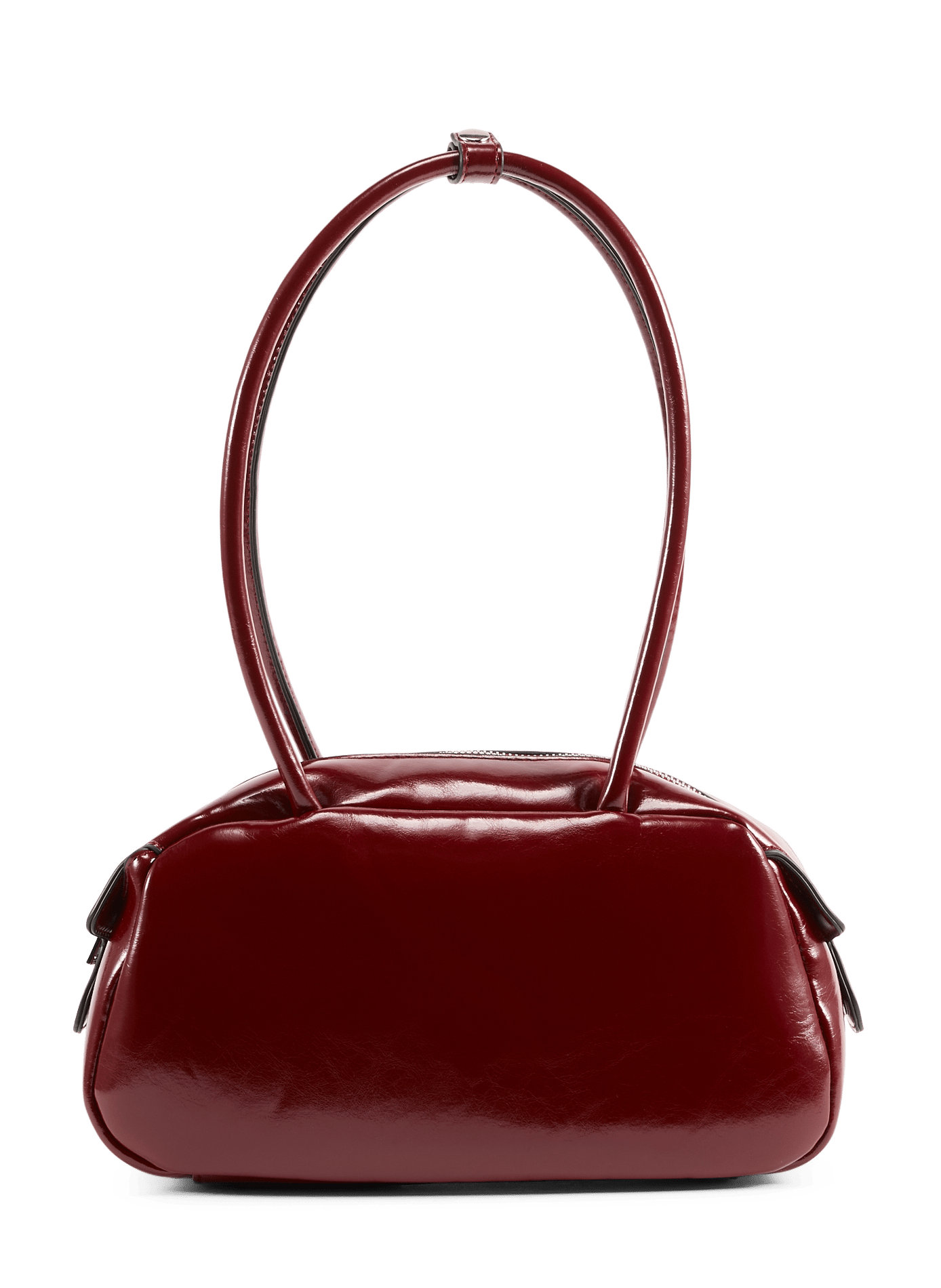 Red faux leather handbag AU PRINTEMPS PARIS Red