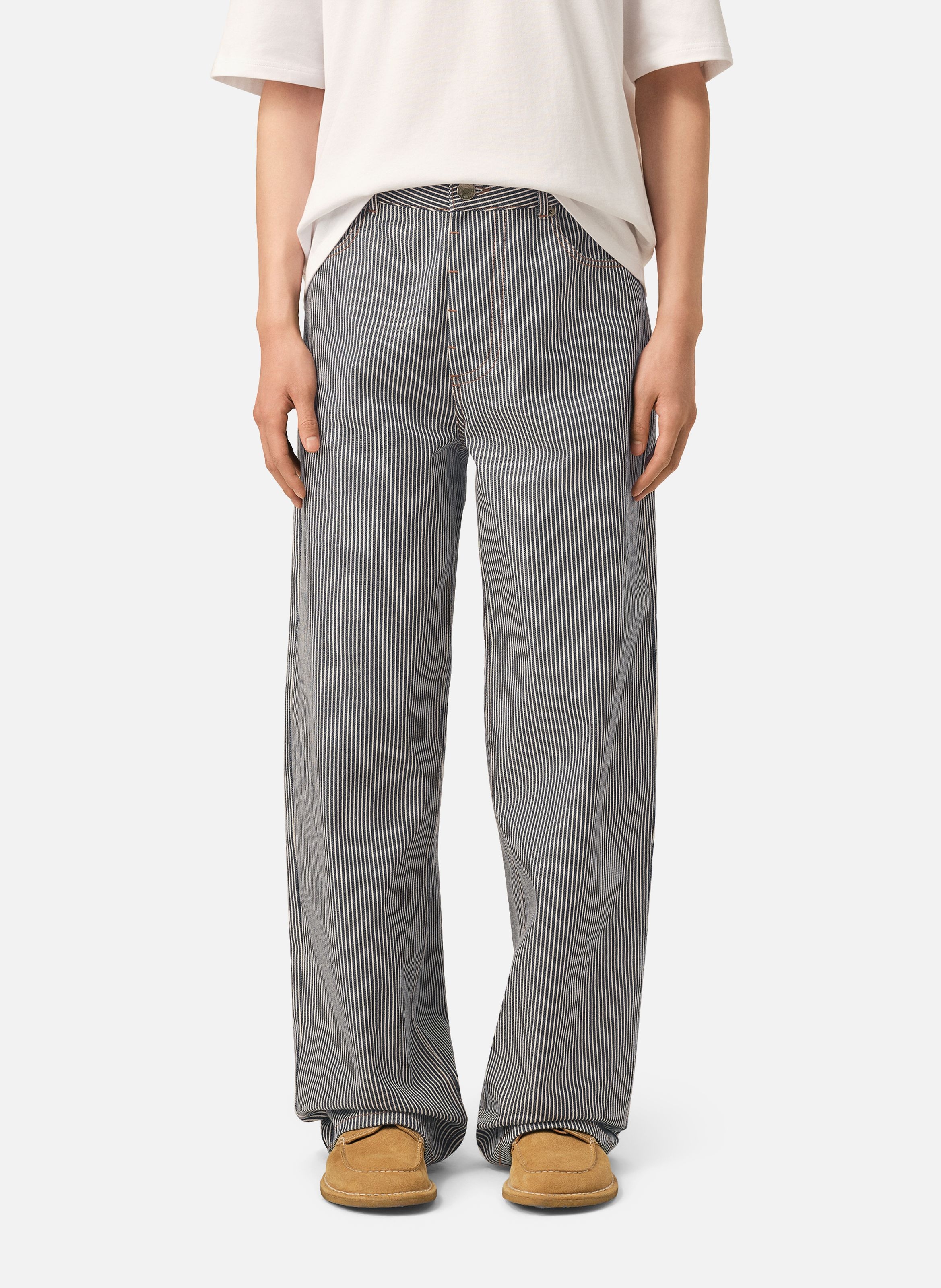 Jean coupe baggy en coton AMI PARIS Multicolore