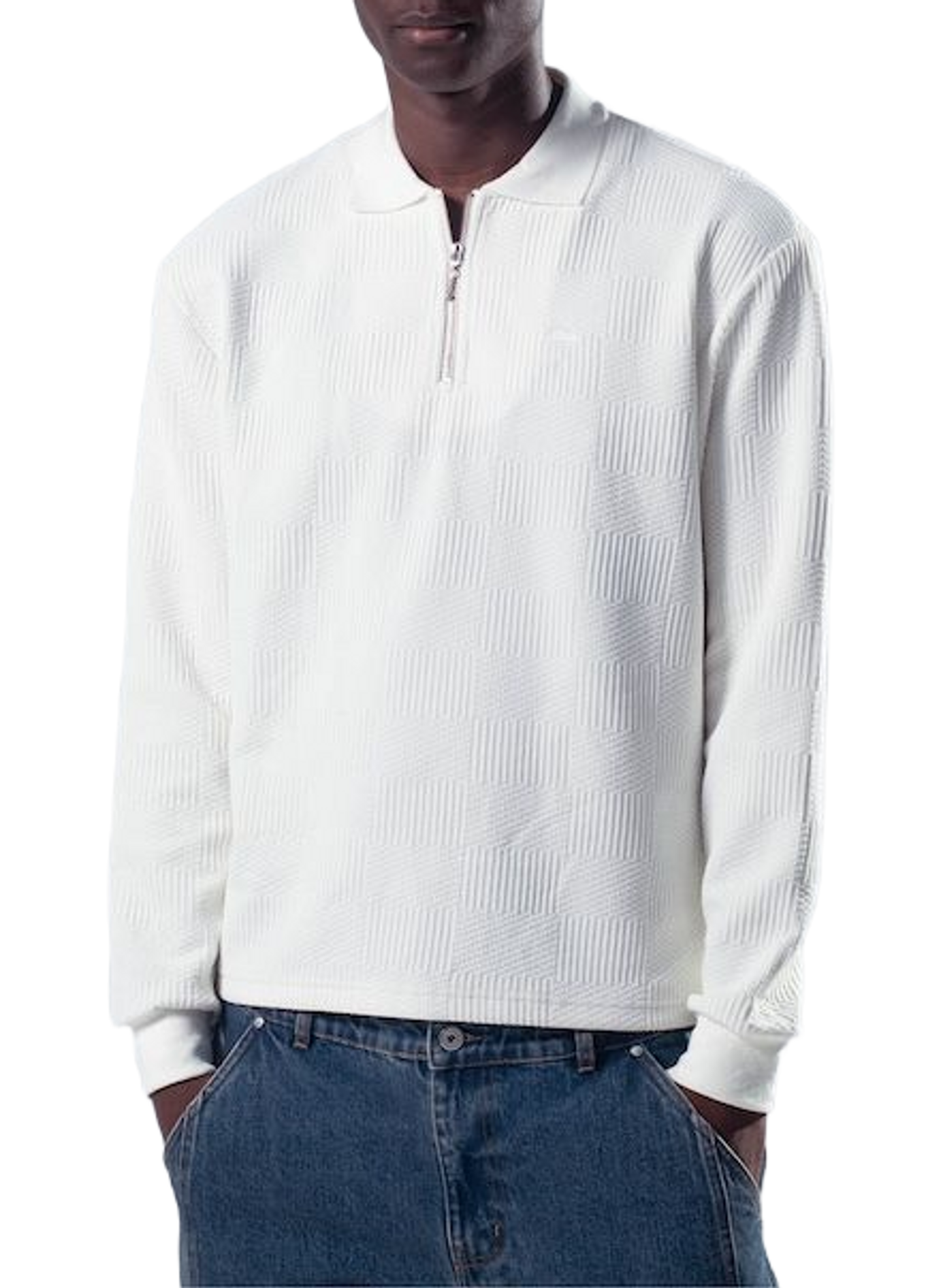 Gerader Pullover mit langen Ärmeln HELAS CAPS Weiss