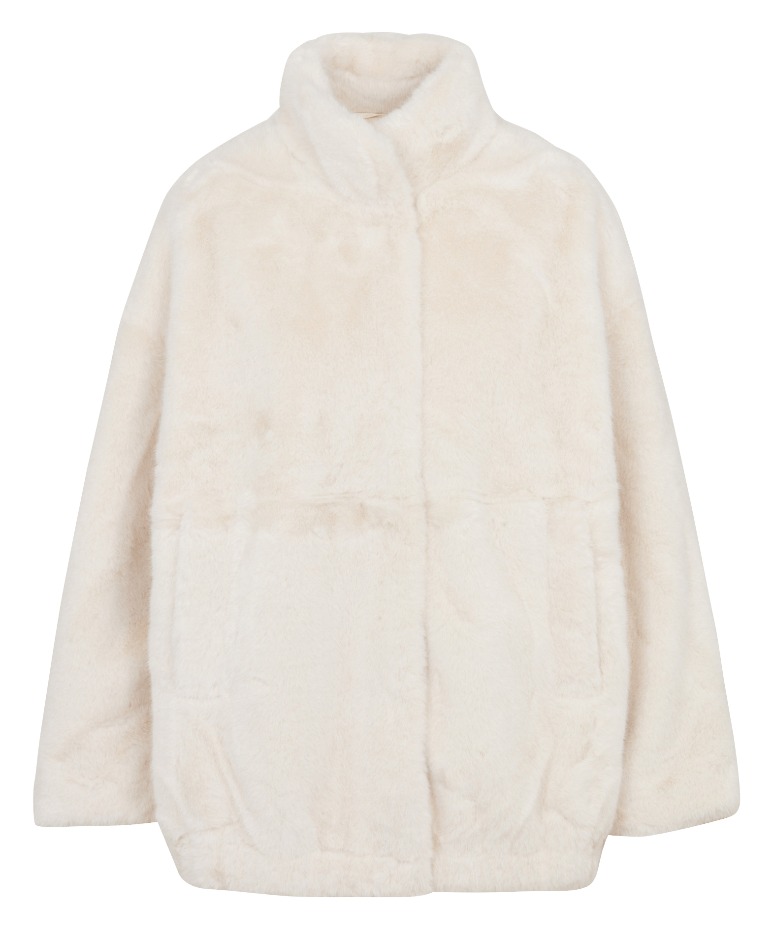 Jas van imitatiebont LA FEE MARABOUTEE Beige