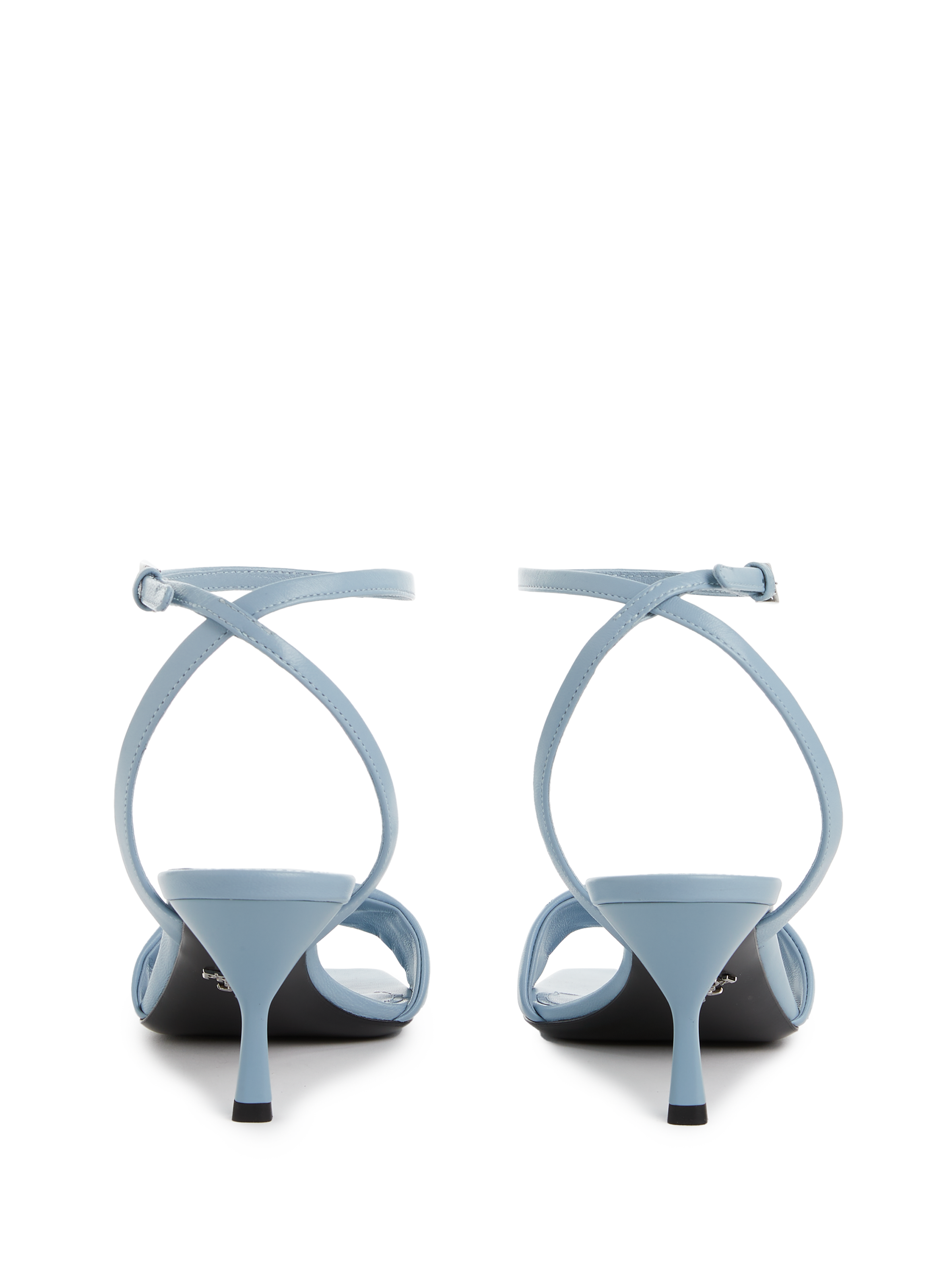 Leather high heel sandals  PRADA Blue