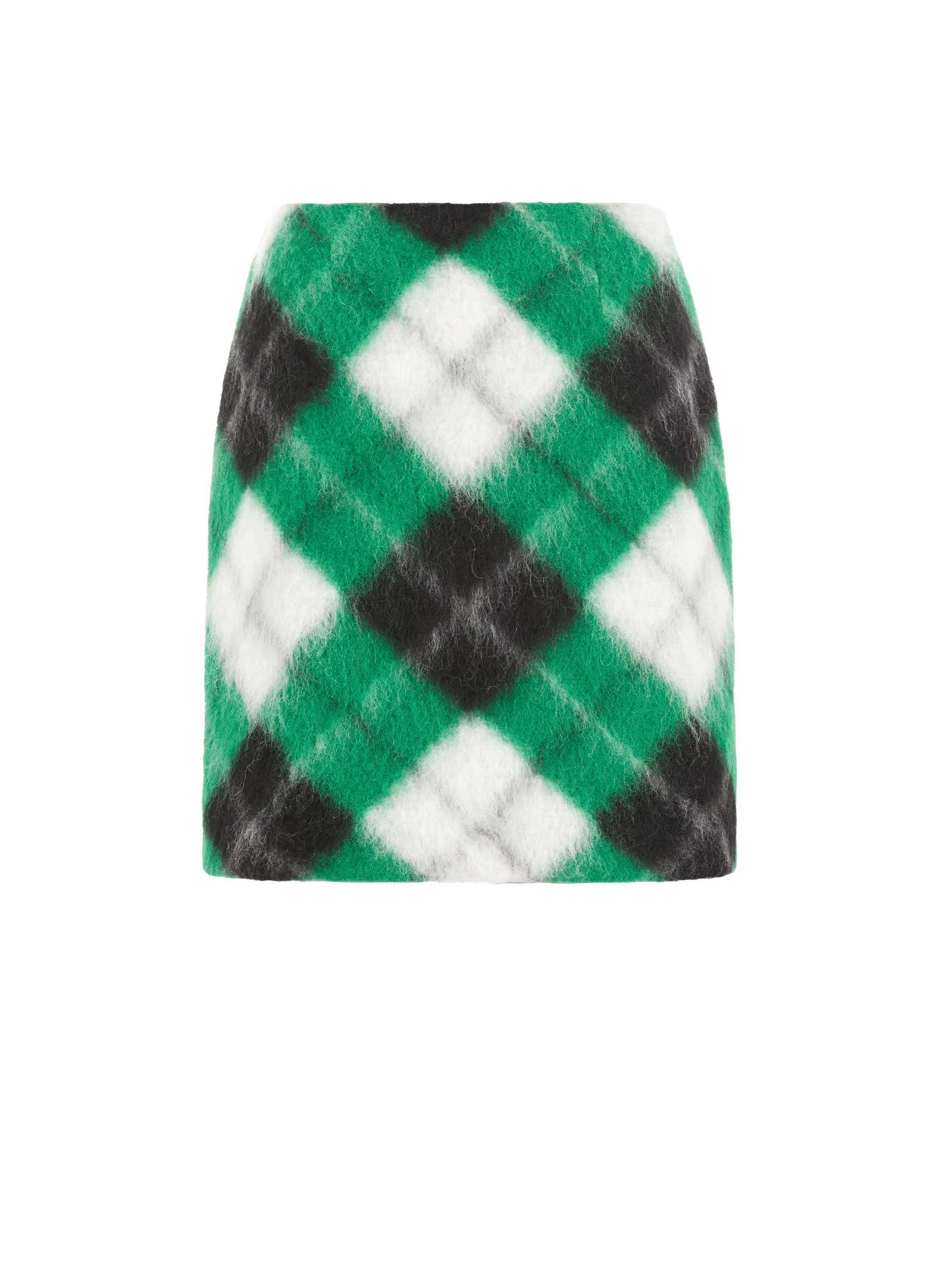 Jupe à carreaux en mohair