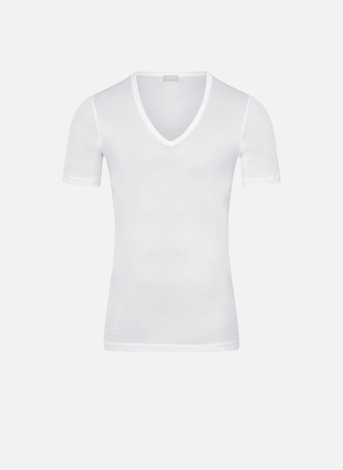 HANRO cotton V-neck T-shirt