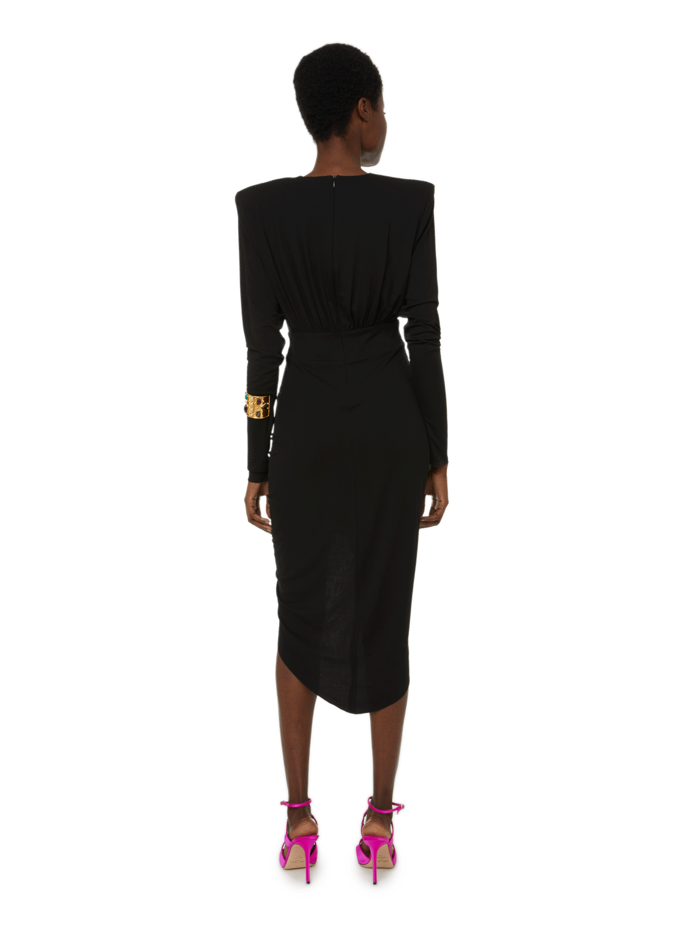 Ruched midi dress  ALEXANDRE VAUTHIER Black