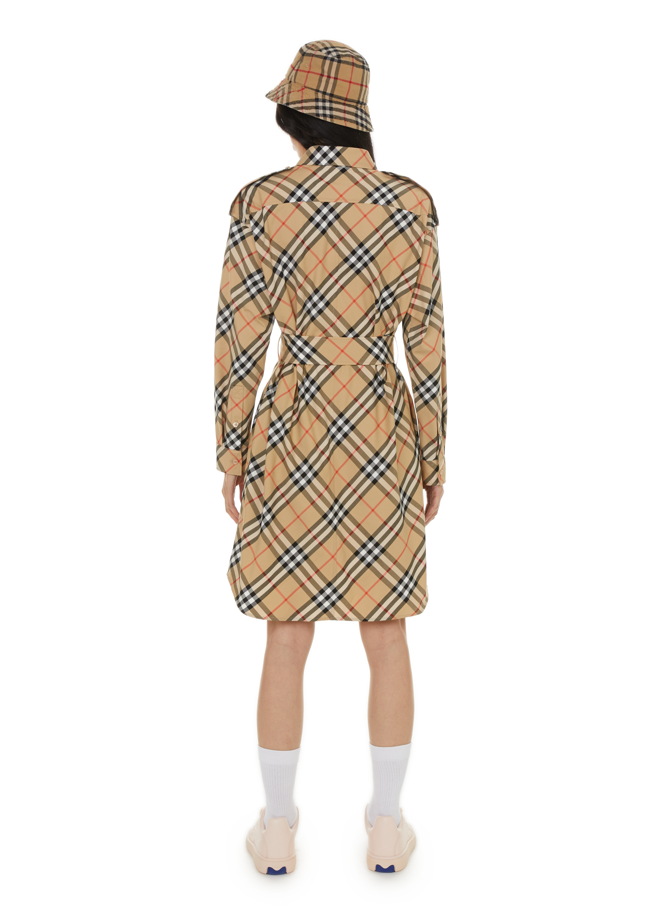 Robe courte à carreaux BURBERRY Multicolore