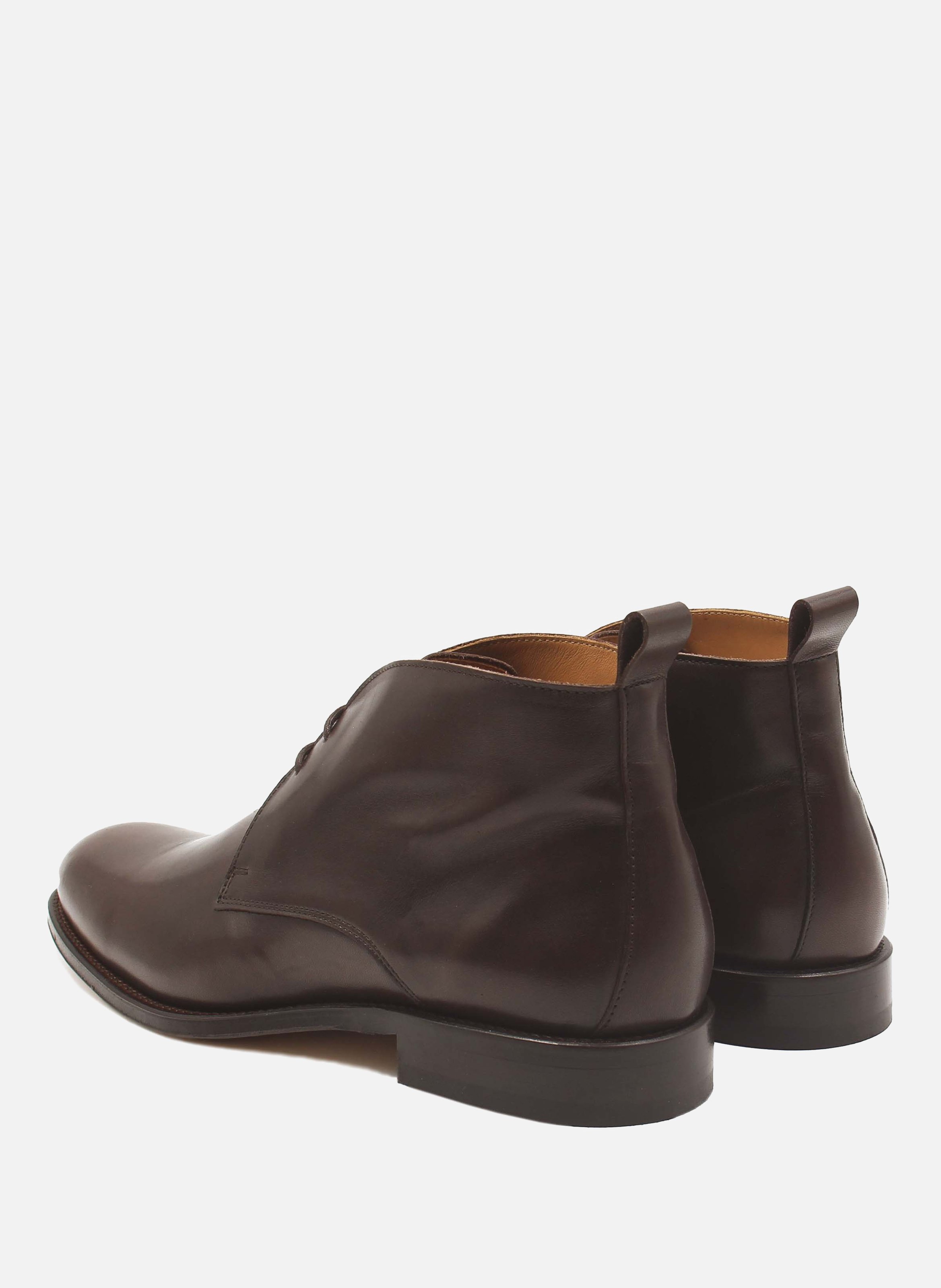 Desert boots cuir lisse JULES & JENN Marron