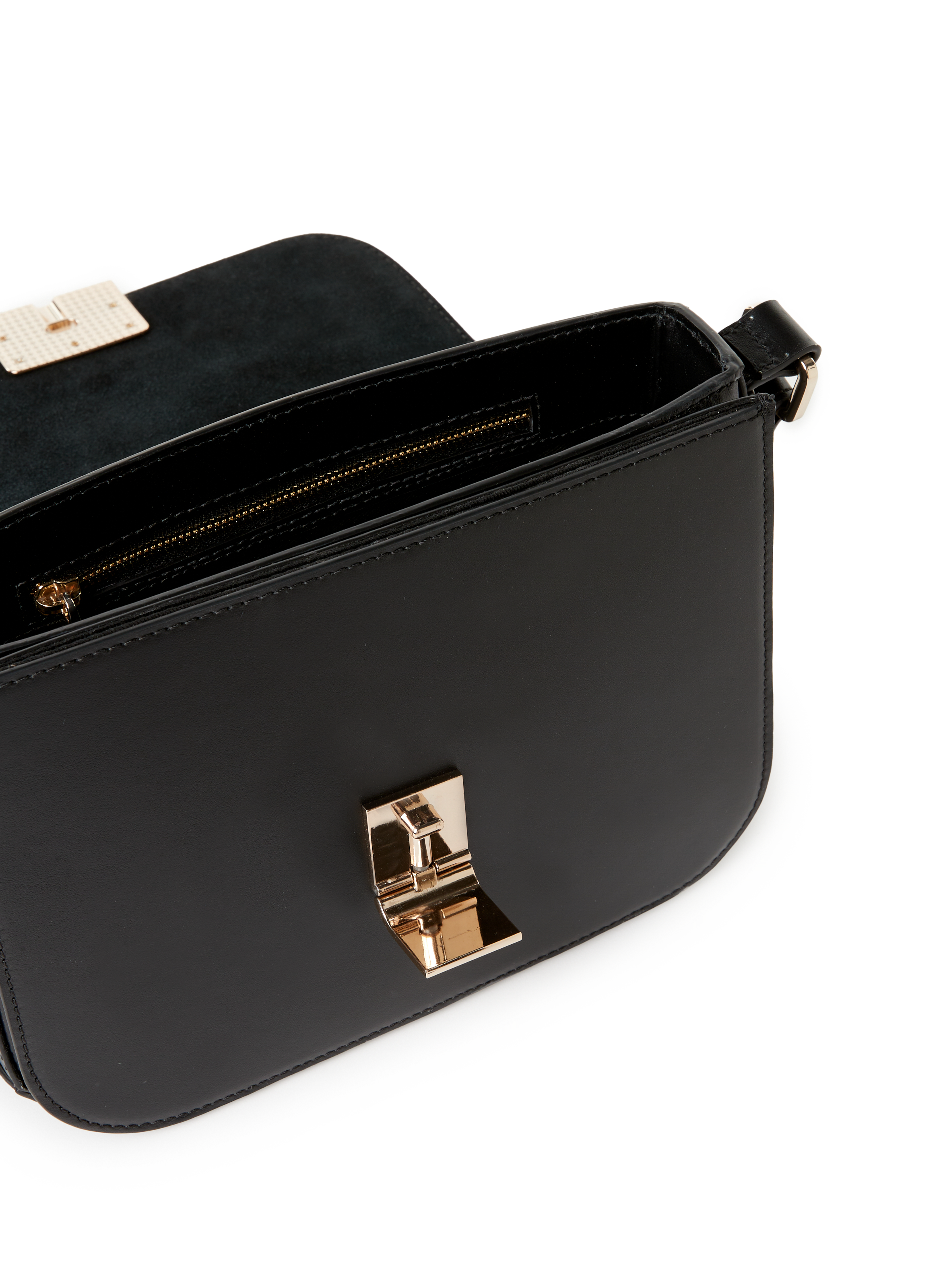 Sac à bandoulière Flora en cuir SAISON 1865 Noir