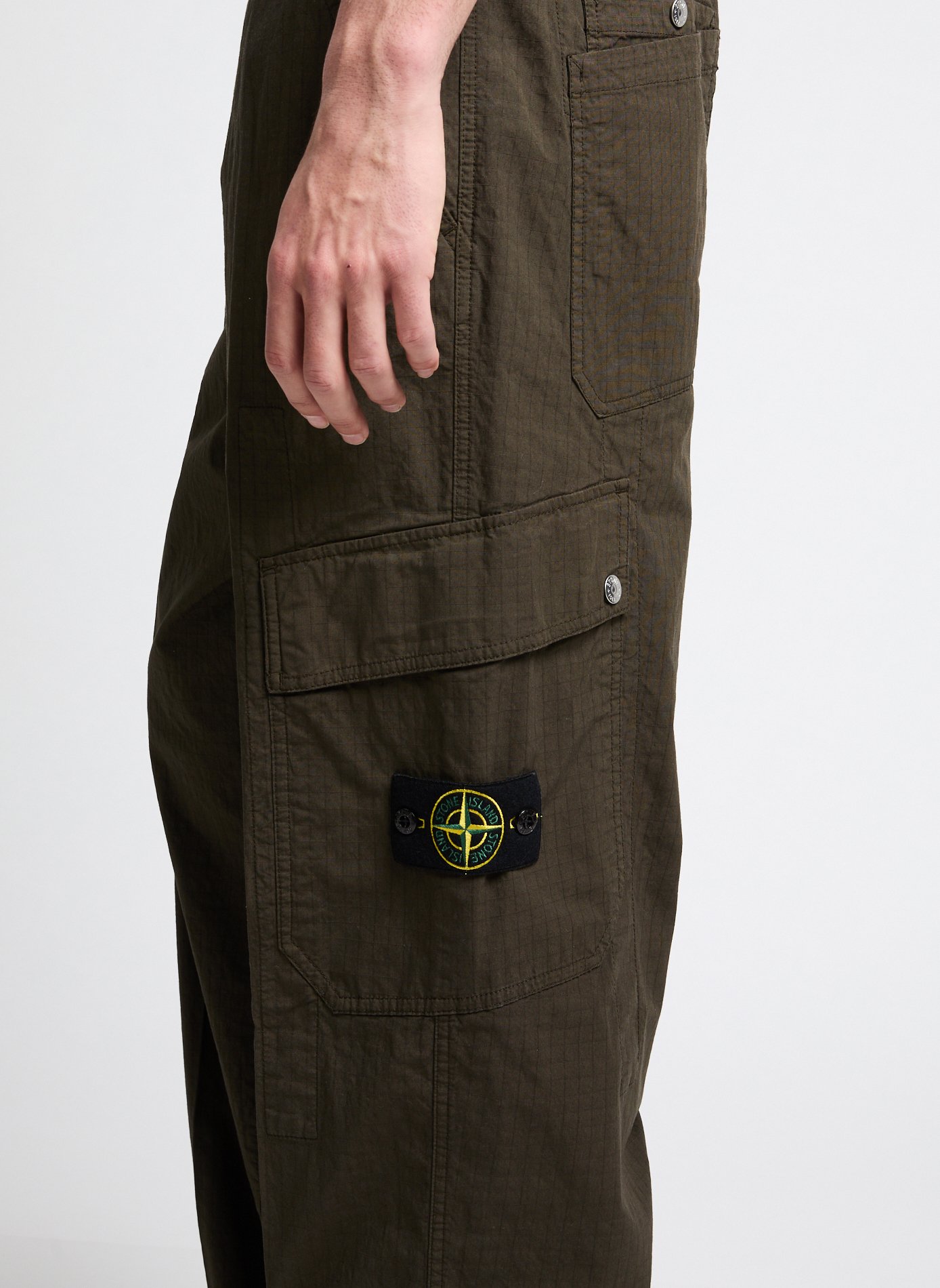 Cotton Cargo Pants STONE ISLAND Green