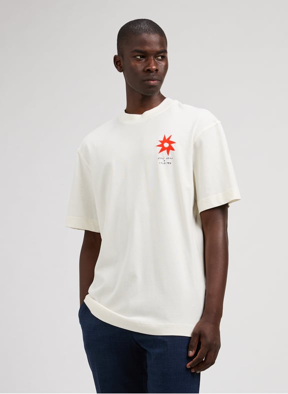 T-shirt en coton Beige by SELECTED SELECTED T-shirt en coton Beige