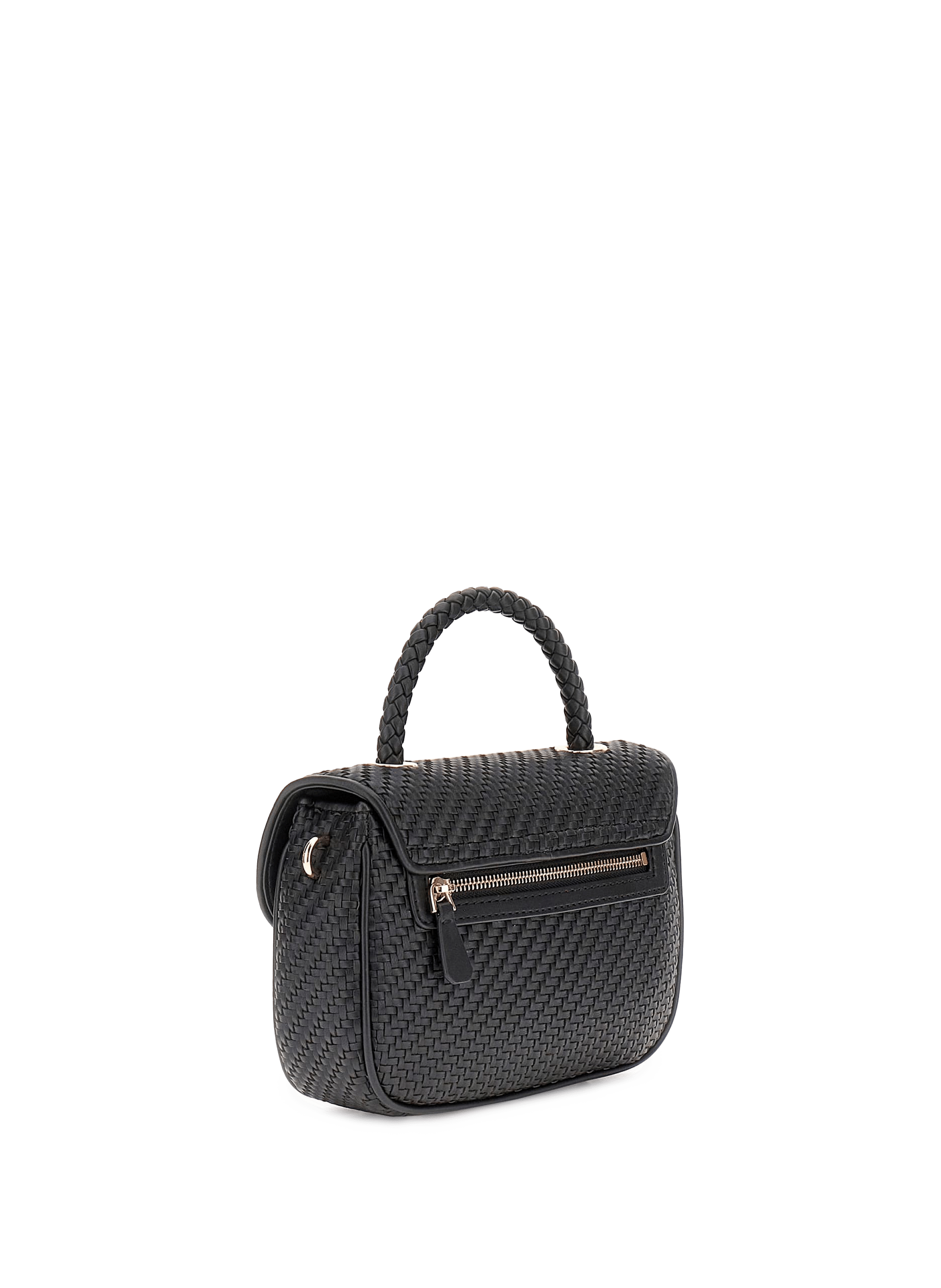 Sac à main Mirema tressé GUESS Noir