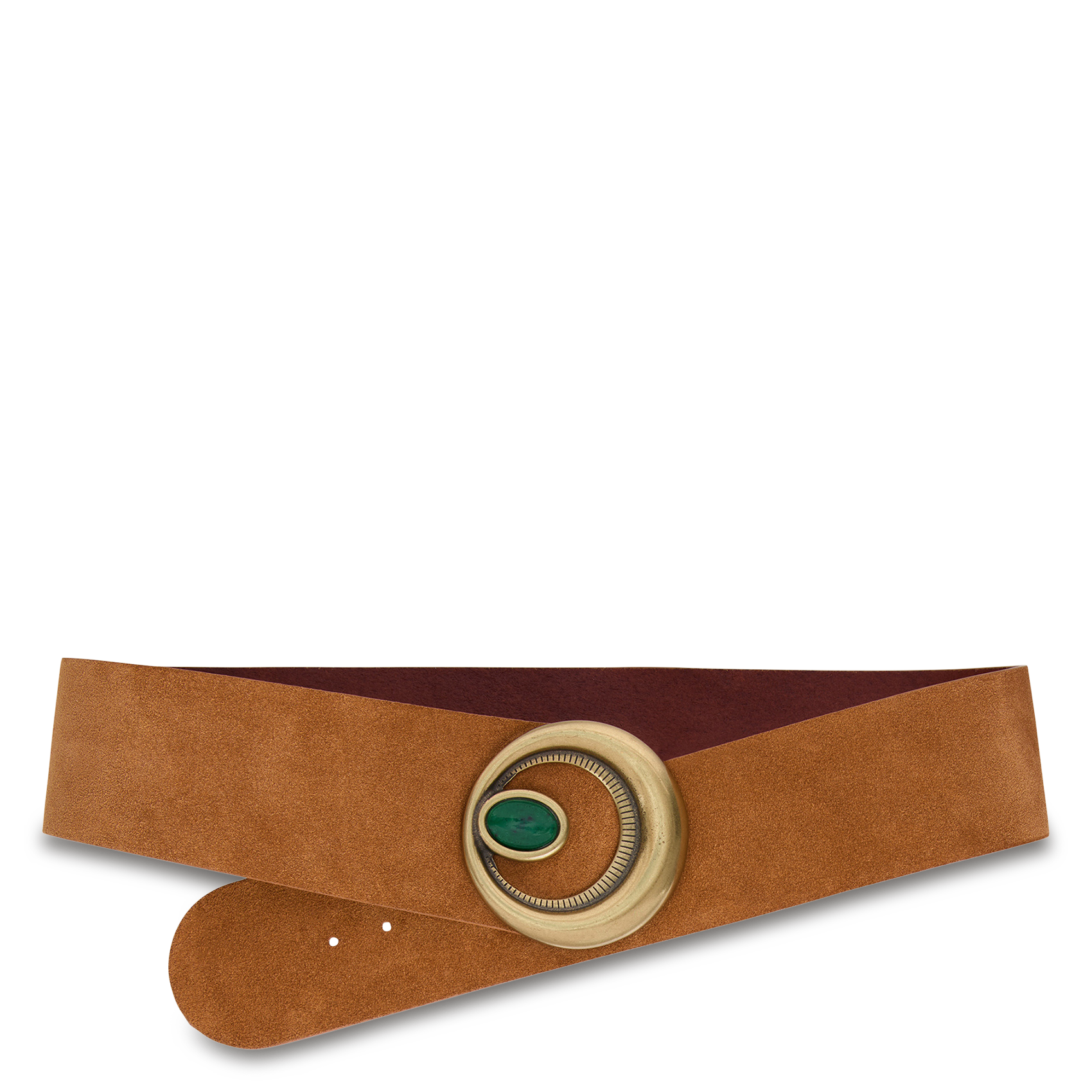 Ceinture en cuir brazza BA&SH Marron