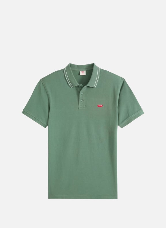 Polo uni piqué en coton Vert by LEVI'S LEVI'S Polo uni piqué en coton Vert