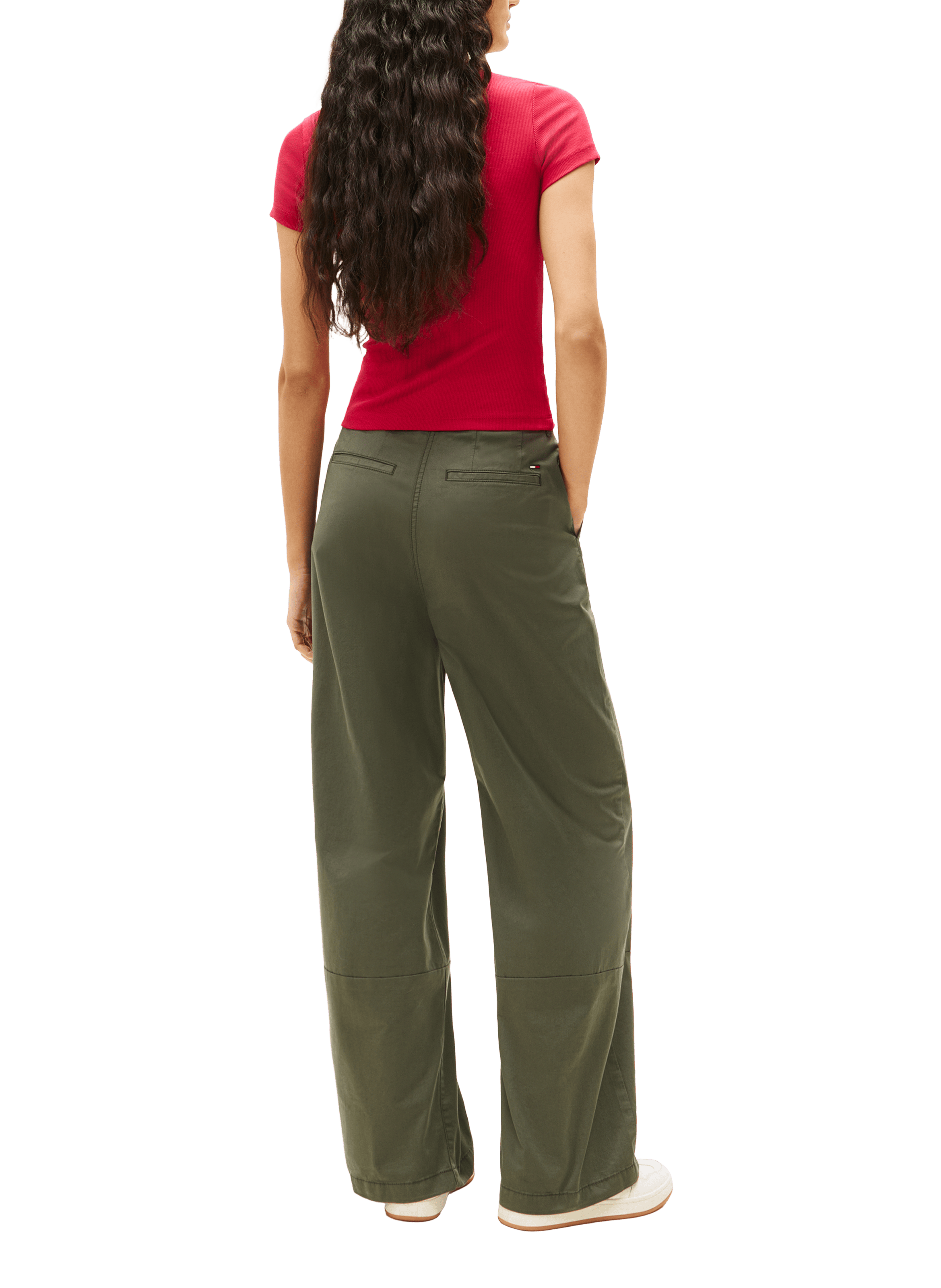 Cotton Logo T-shirt TOMMY HILFIGER Red