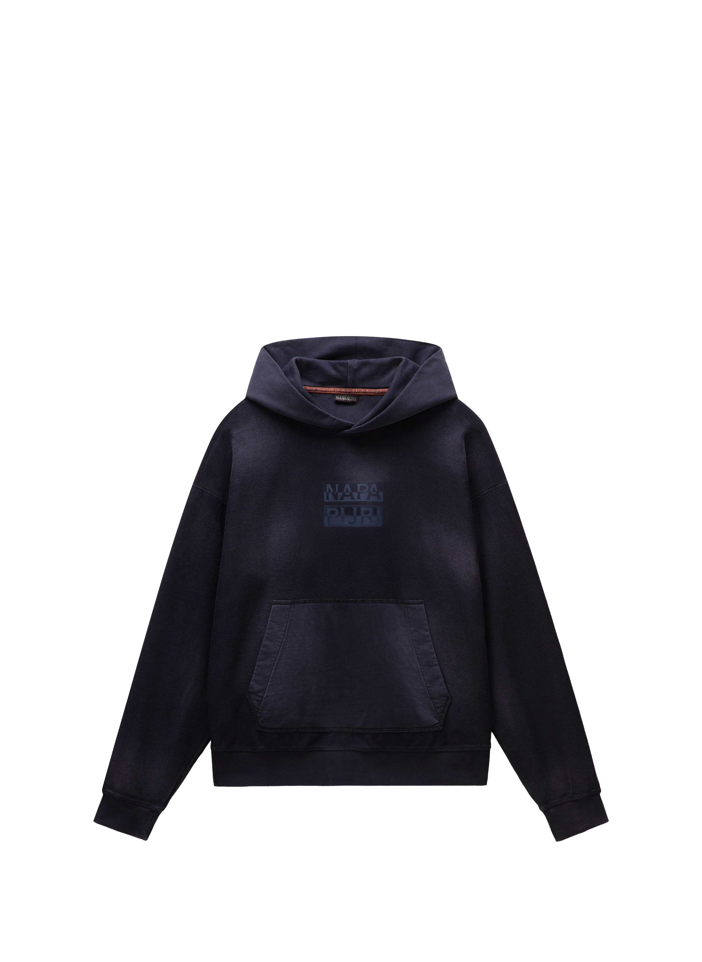 Cotton hoodie with logo NAPAPIJRI Blue