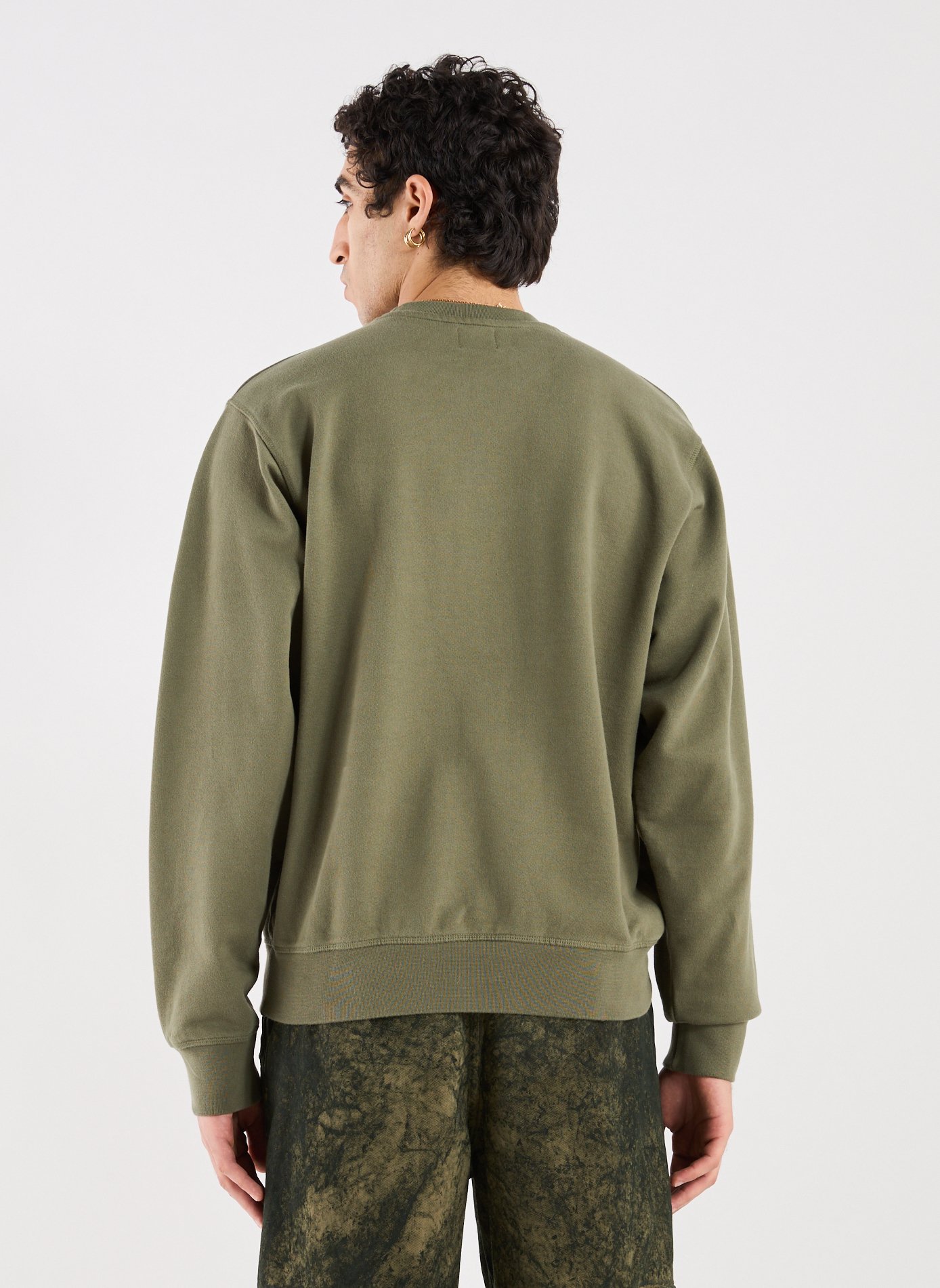 Sweat brodé en coton ARTE ANTWERP Kaki