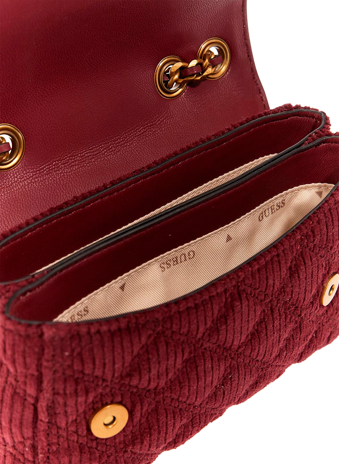 Sac matelassée en coton mélangée GUESS Rouge